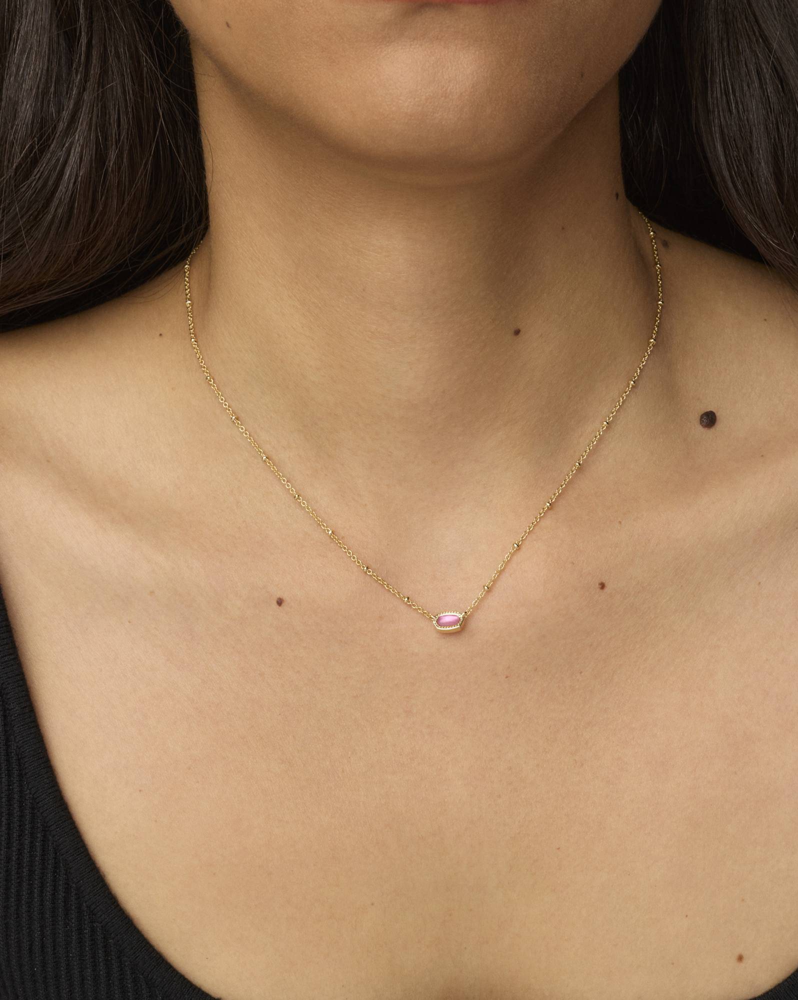 Mini Elisa Gold Satellite Short Pendant Necklace