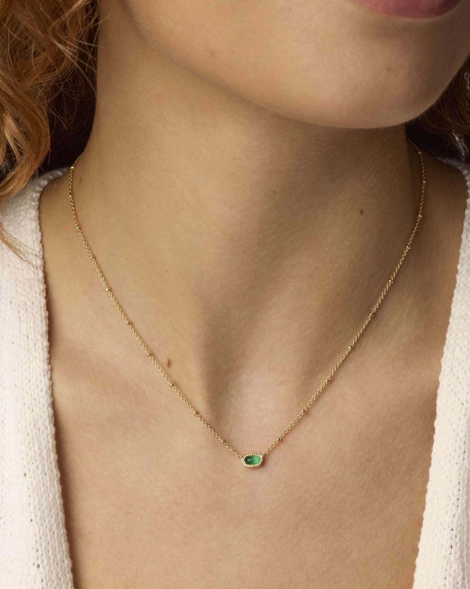 Mini Elisa Gold Satellite Short Pendant Necklace