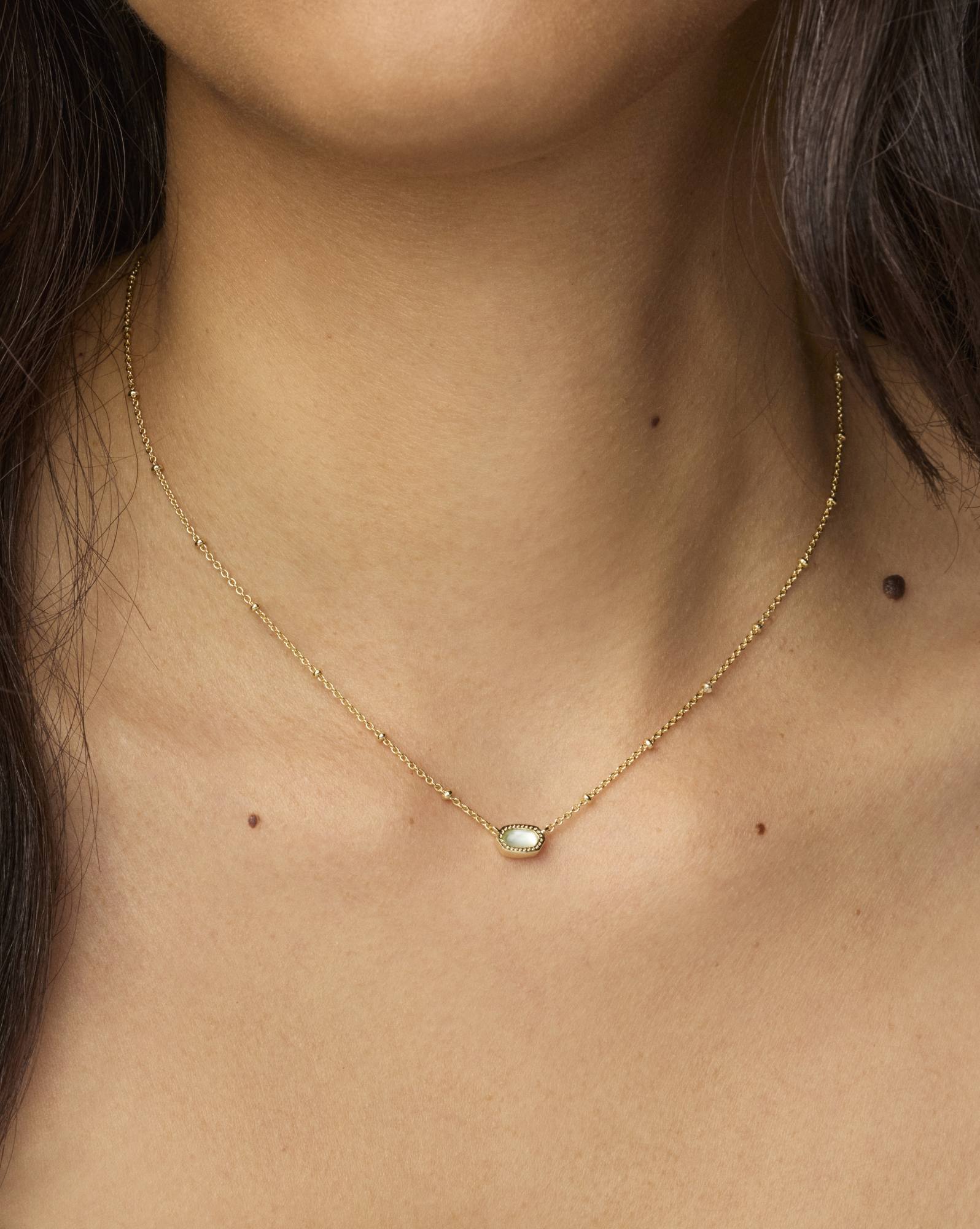 Mini Elisa Gold Satellite Short Pendant Necklace
