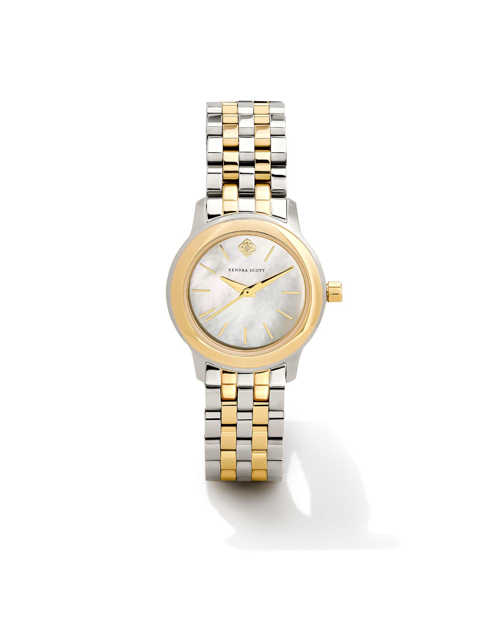 Alex Two Tone Stainless Steel 28mm Watch in Ivory Mother-of-Pearl