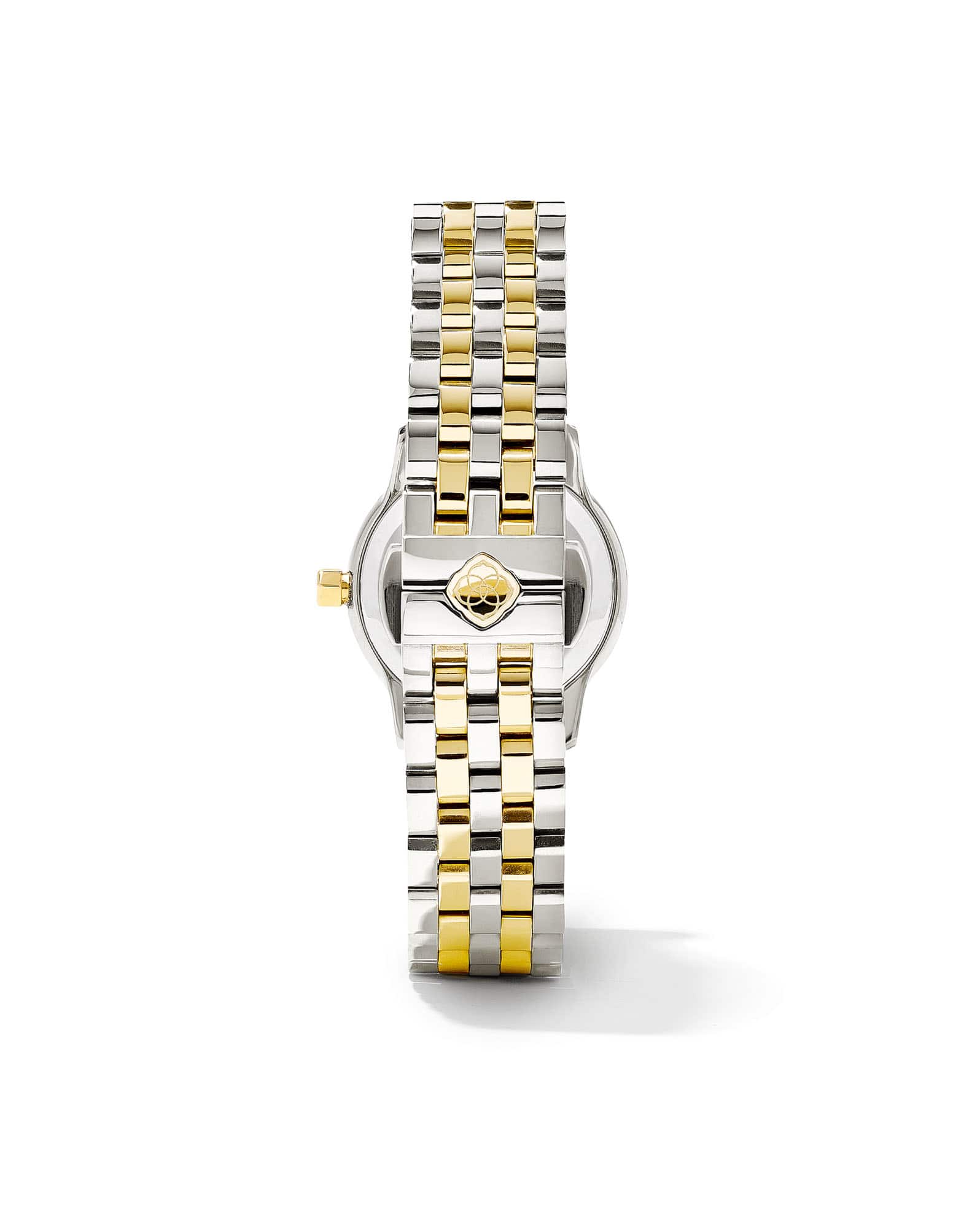 Alex Two Tone Stainless Steel 28mm Watch in Ivory Mother-of-Pearl