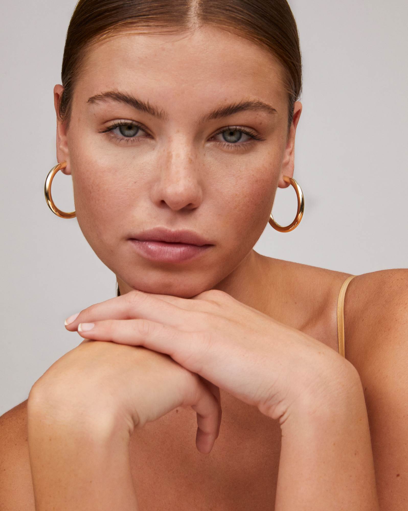 Colette Large Hoop Earrings in Gold