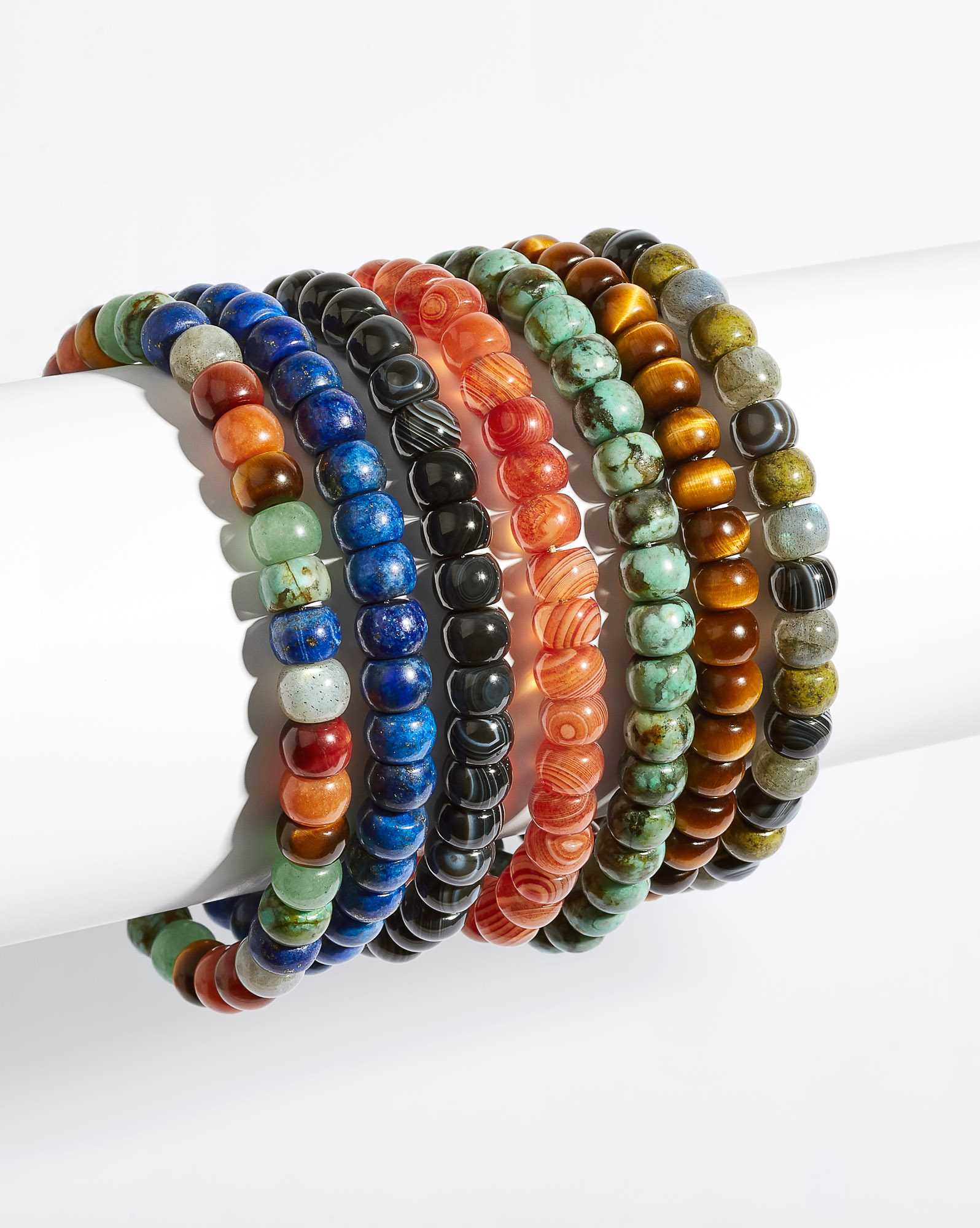 Cade Oxidized Sterling Silver Corded Bracelet in Multi Mix