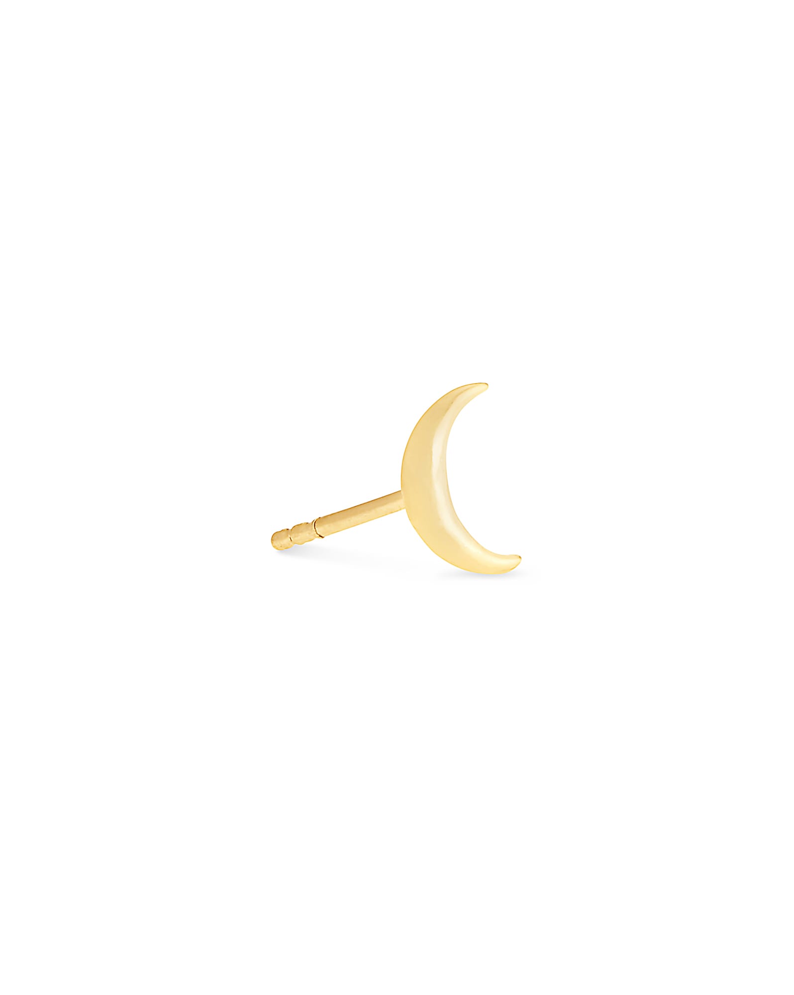 Moon Single Stud Earring in 18k Yellow Gold Vermeil