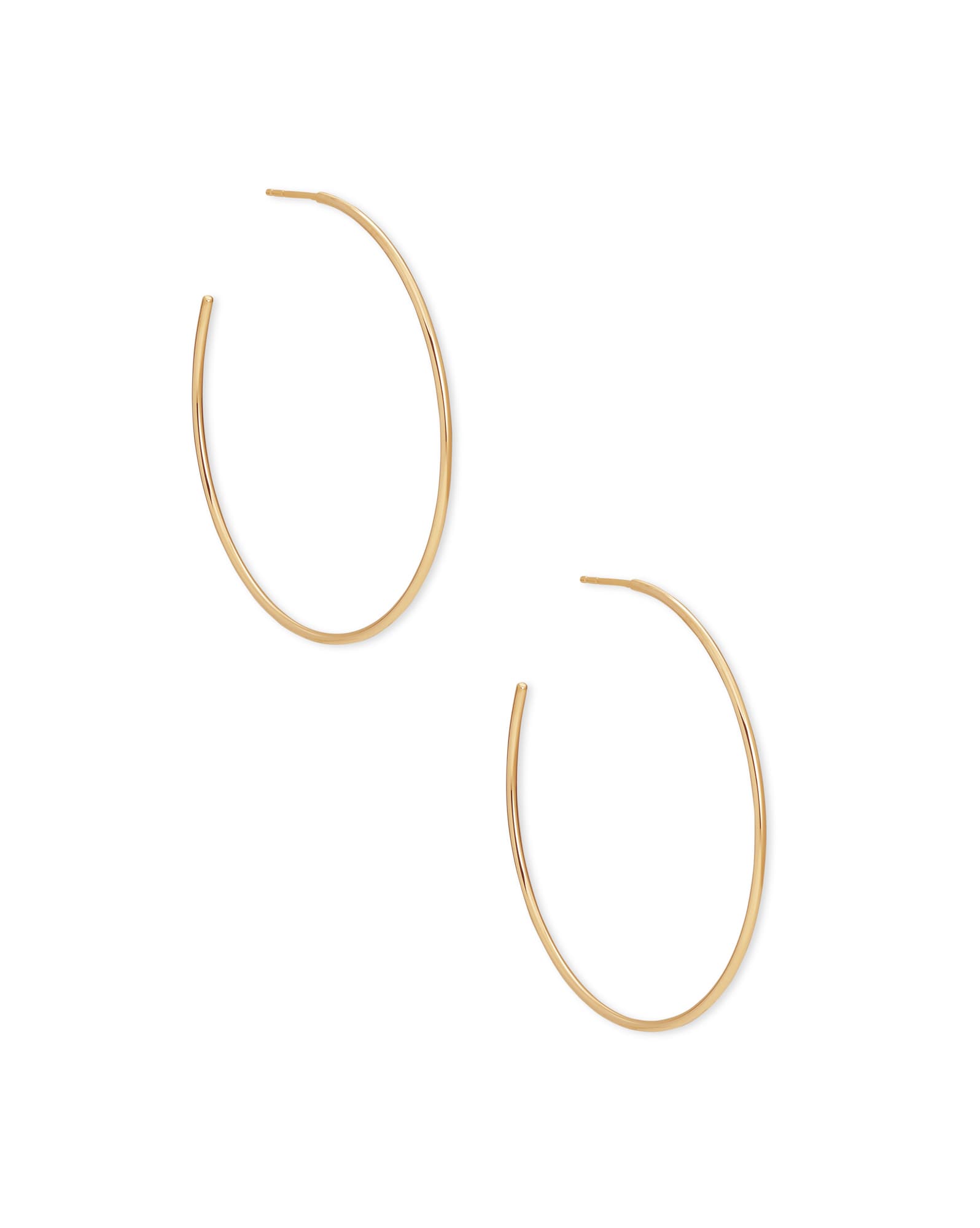 Keeley 50mm Hoop Earrings in 18k Gold Vermeil
