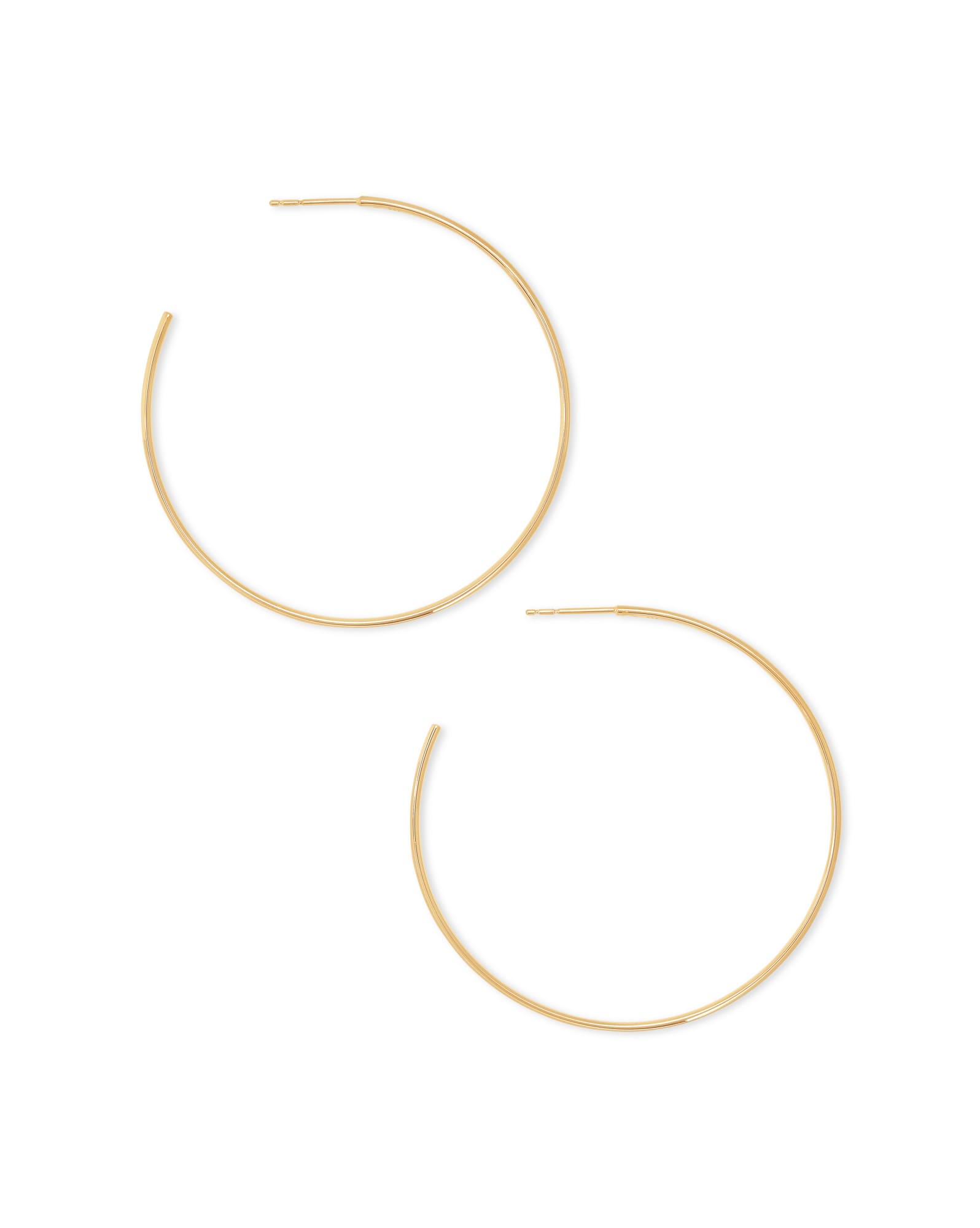 Keeley 50mm Hoop Earrings in 18k Gold Vermeil
