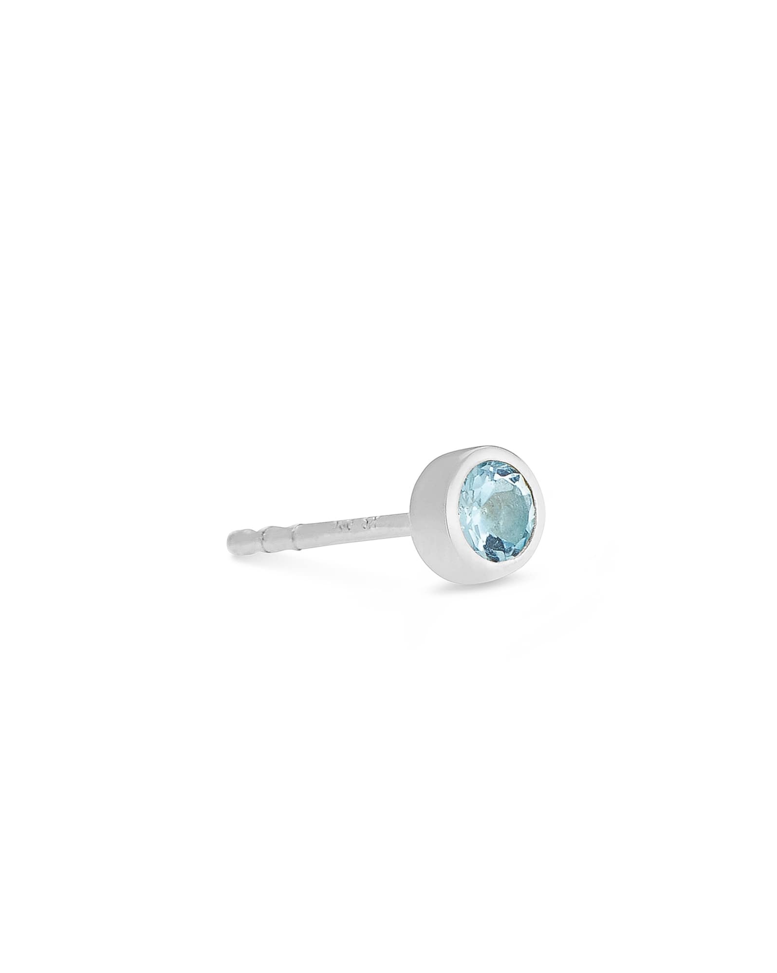 Iva Single Stud Earring in Sterling Silver