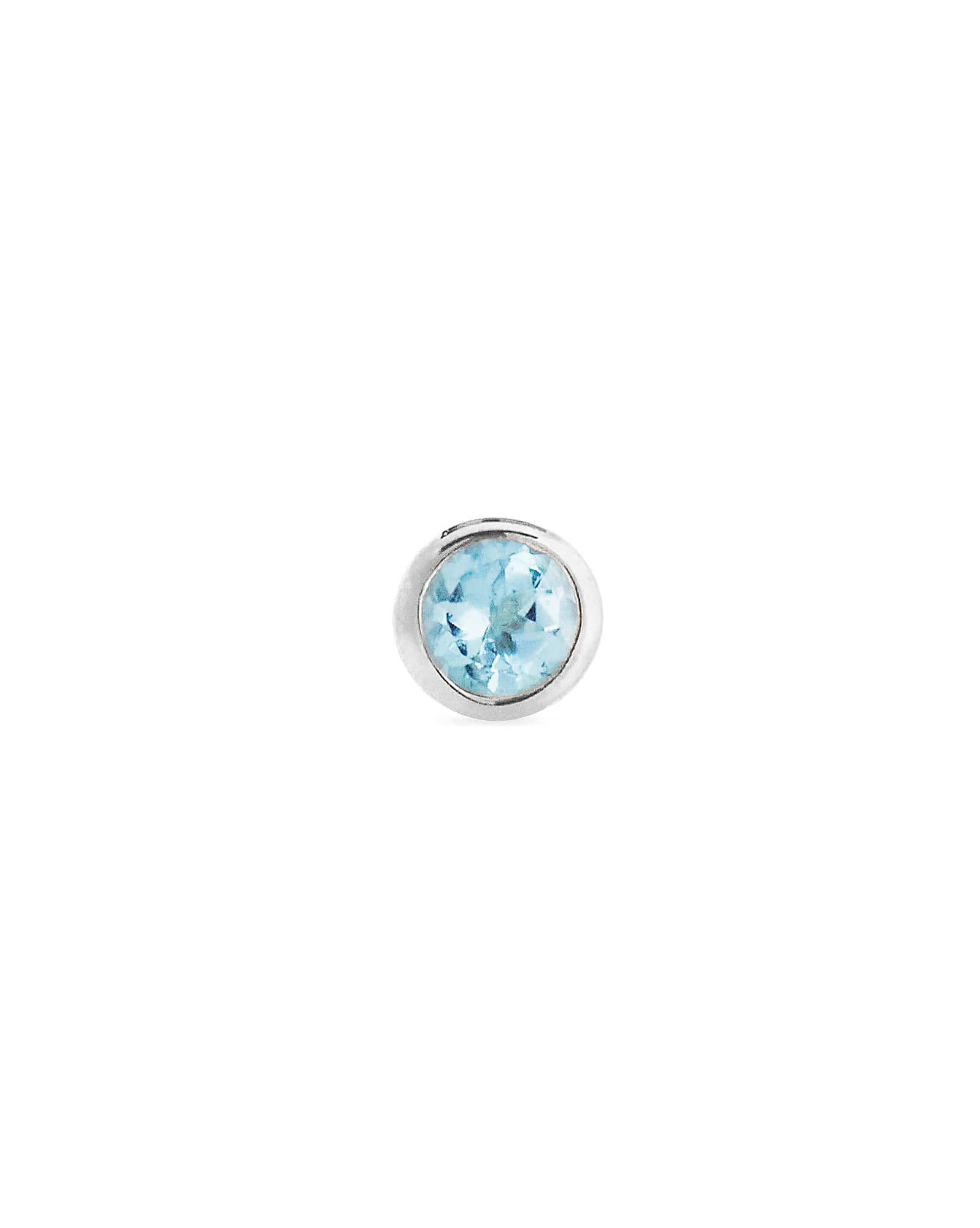 Iva Single Stud Earring in Sterling Silver