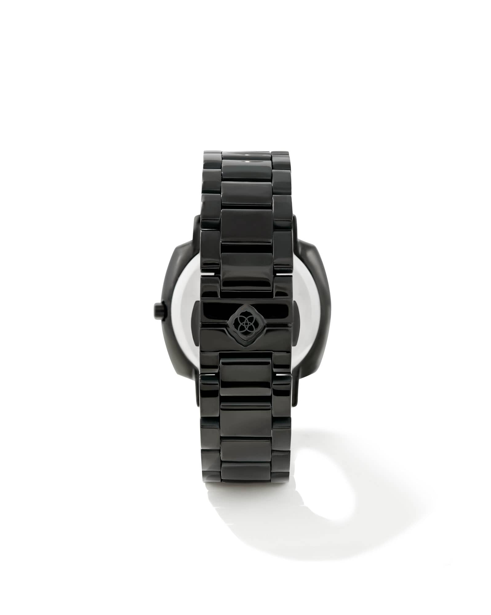 Dira Black Stainless Steel 38mm Diamond Dial Watch in Black Mother-of-Pearl 