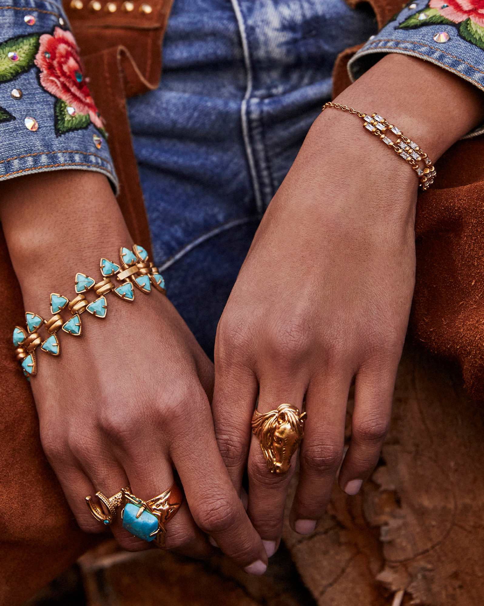 Ember Crystal Delicate Chain Bracelet