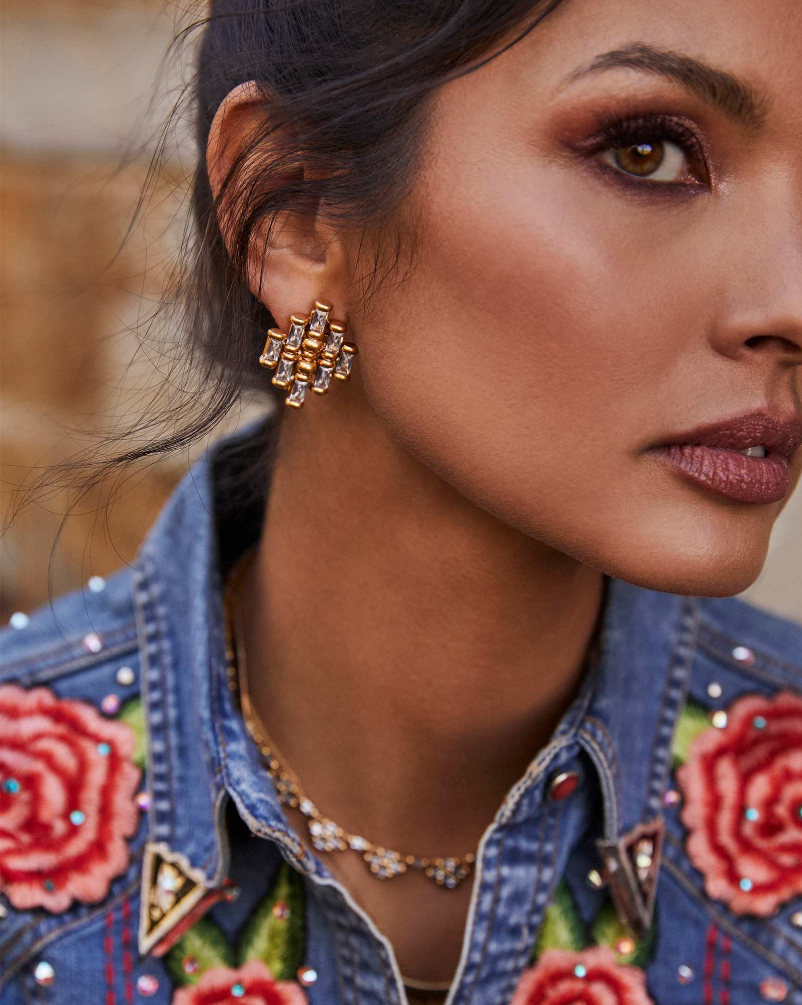 Ember Crystal Stud Earrings