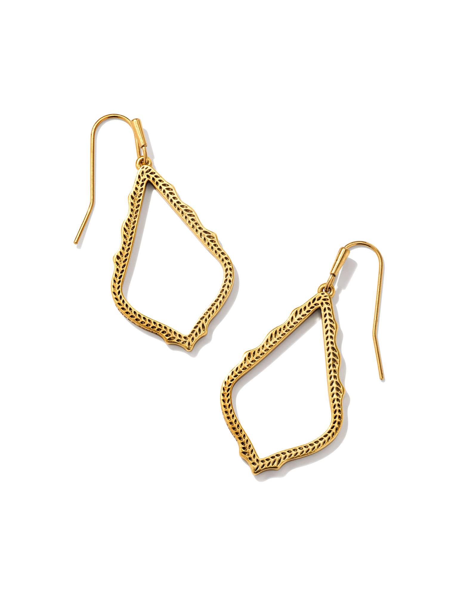 Sophia Drop Earrings in Vintage Gold