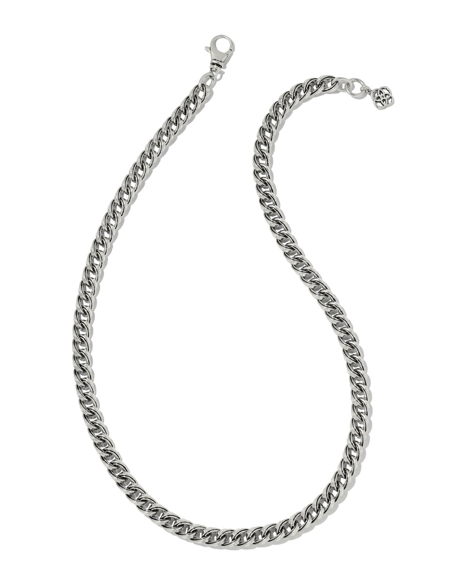 Vincent Chain Necklace in Vintage Silver