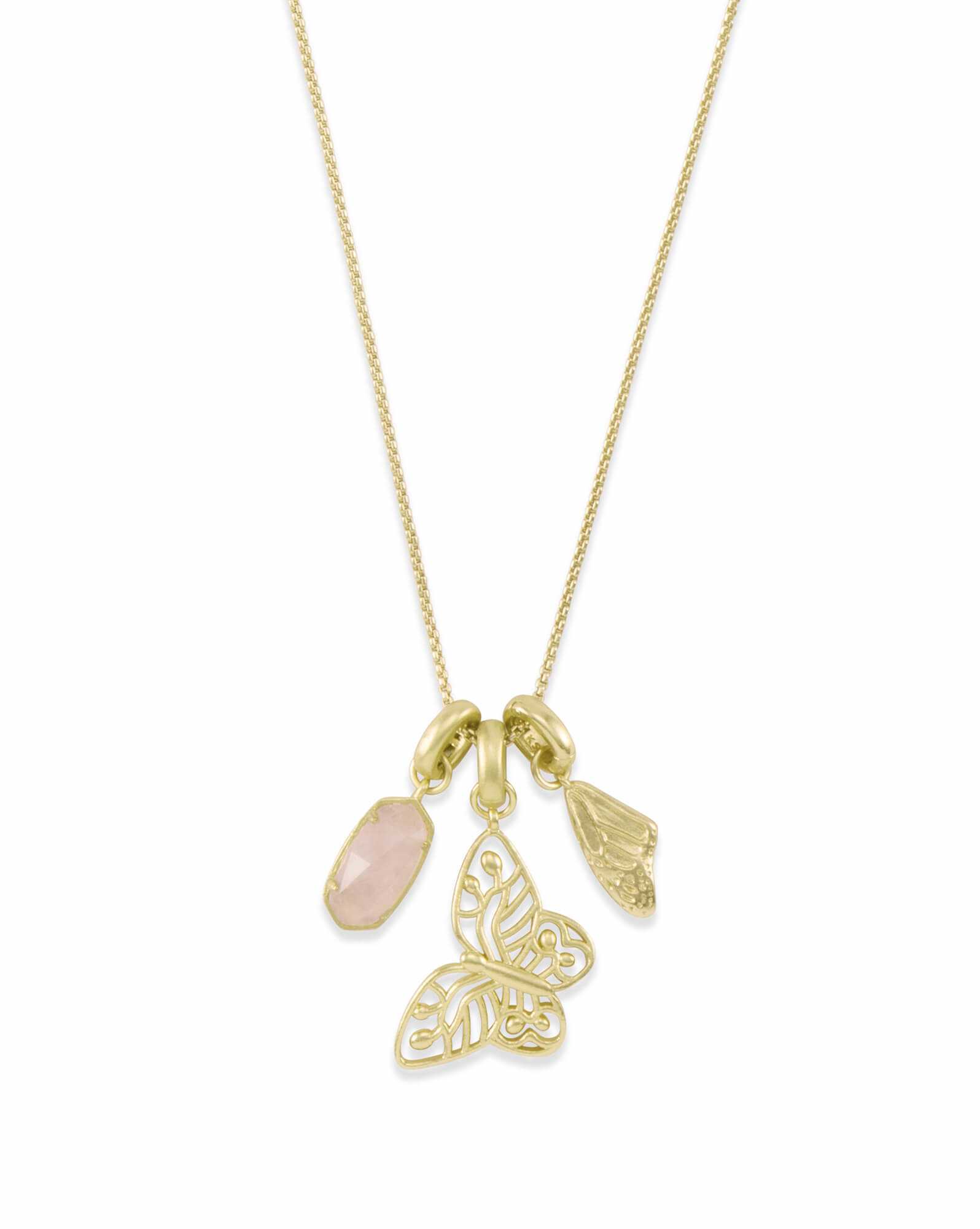 Metastatic Breast Cancer Charm Necklace Set