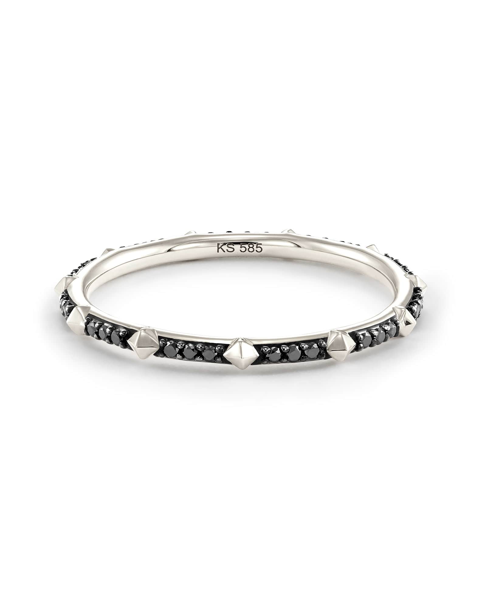 Astrid 14k Ring in Black Diamond