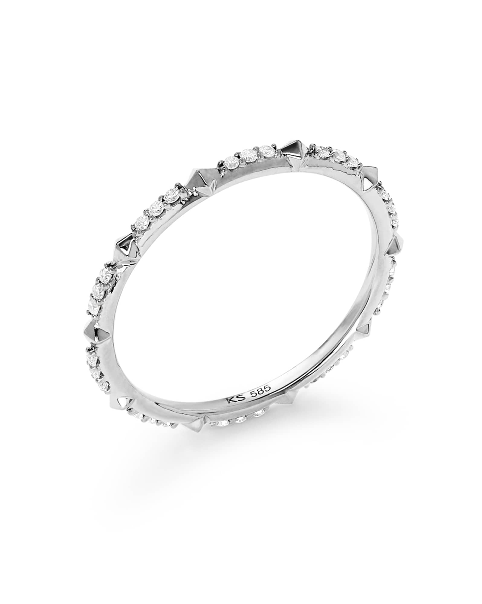 0.14 ct Astrid 14k White Gold Ring in White Diamond