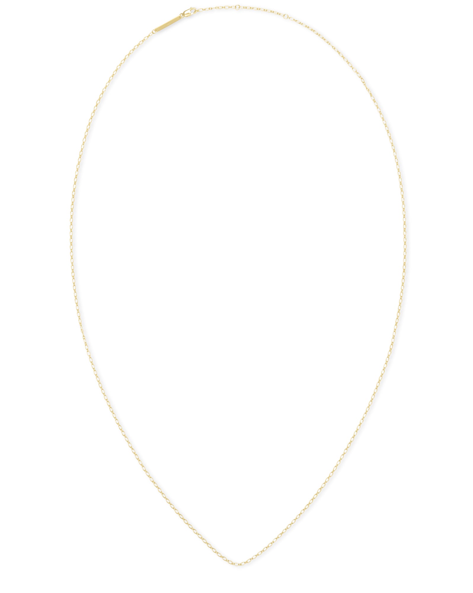 30 Inch Thin Chain Necklace in 18k Gold Vermeil