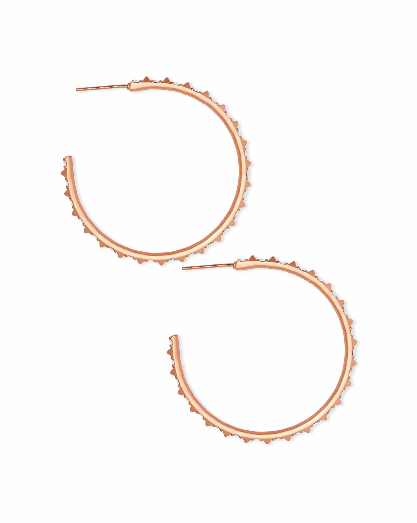Veronica Hoop Earrings in Rose Gold