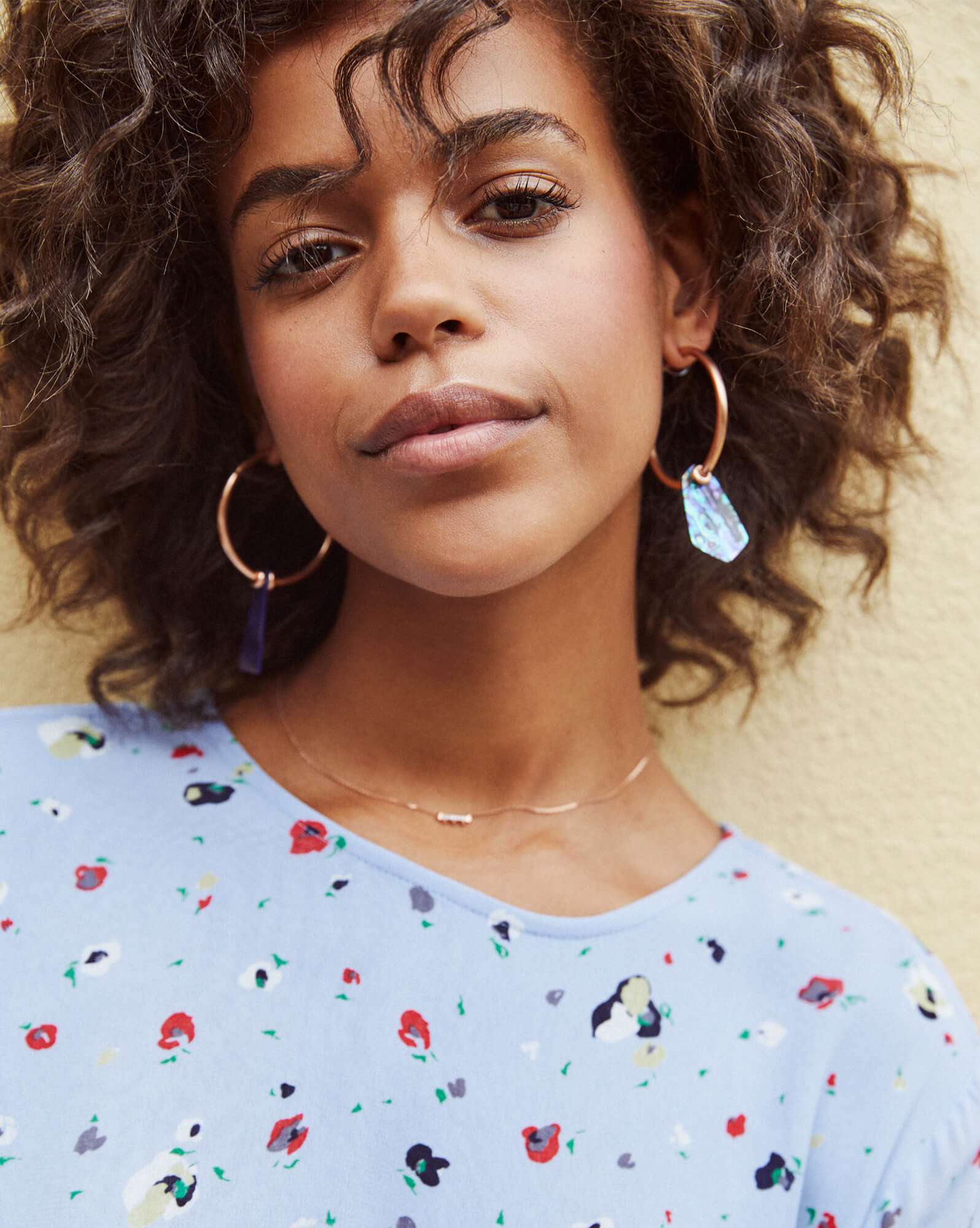 Gaby Statement Earrings in Gold