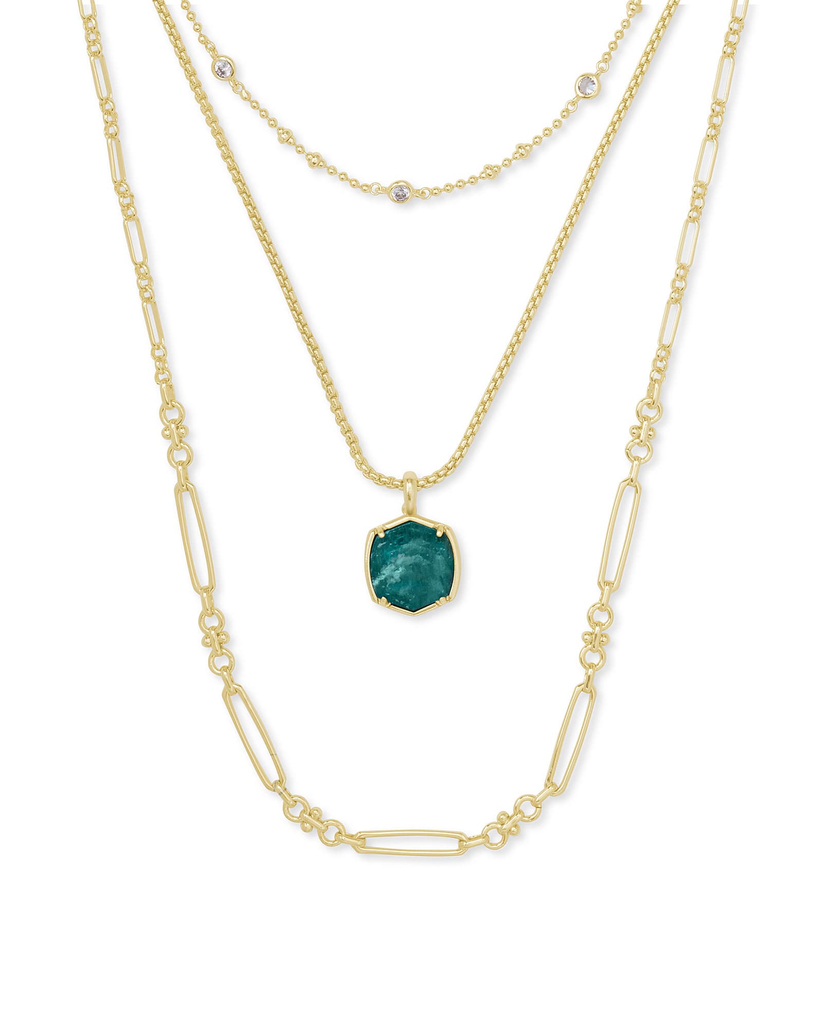 Davis Triple Strand Necklace
