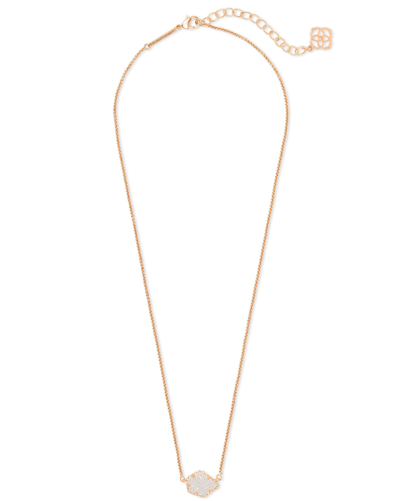 Tess Pendant Necklace in Rose Gold