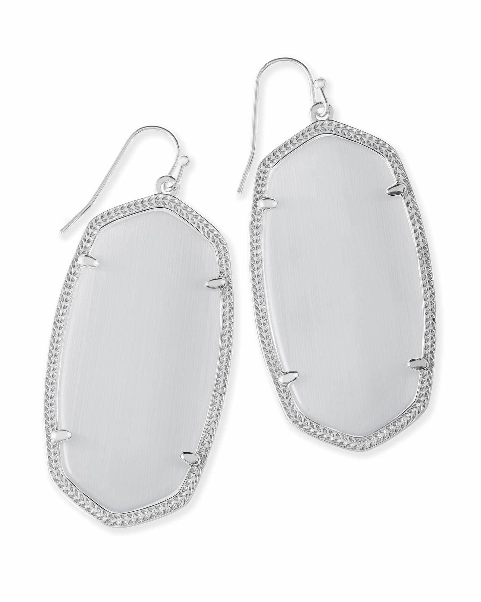 Danielle Statement Earrings in Silver