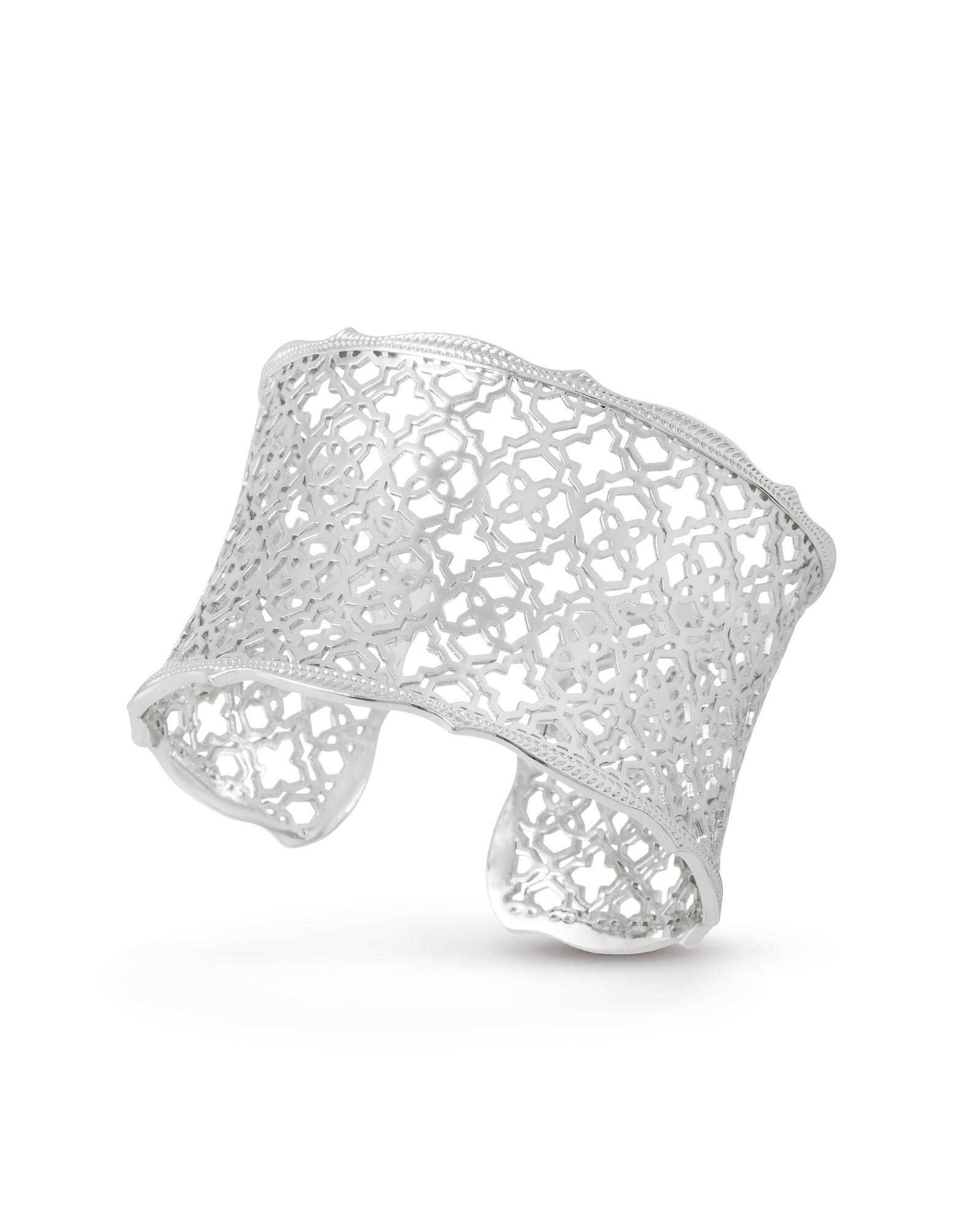 Candice Silver Cuff Bracelet in Silver