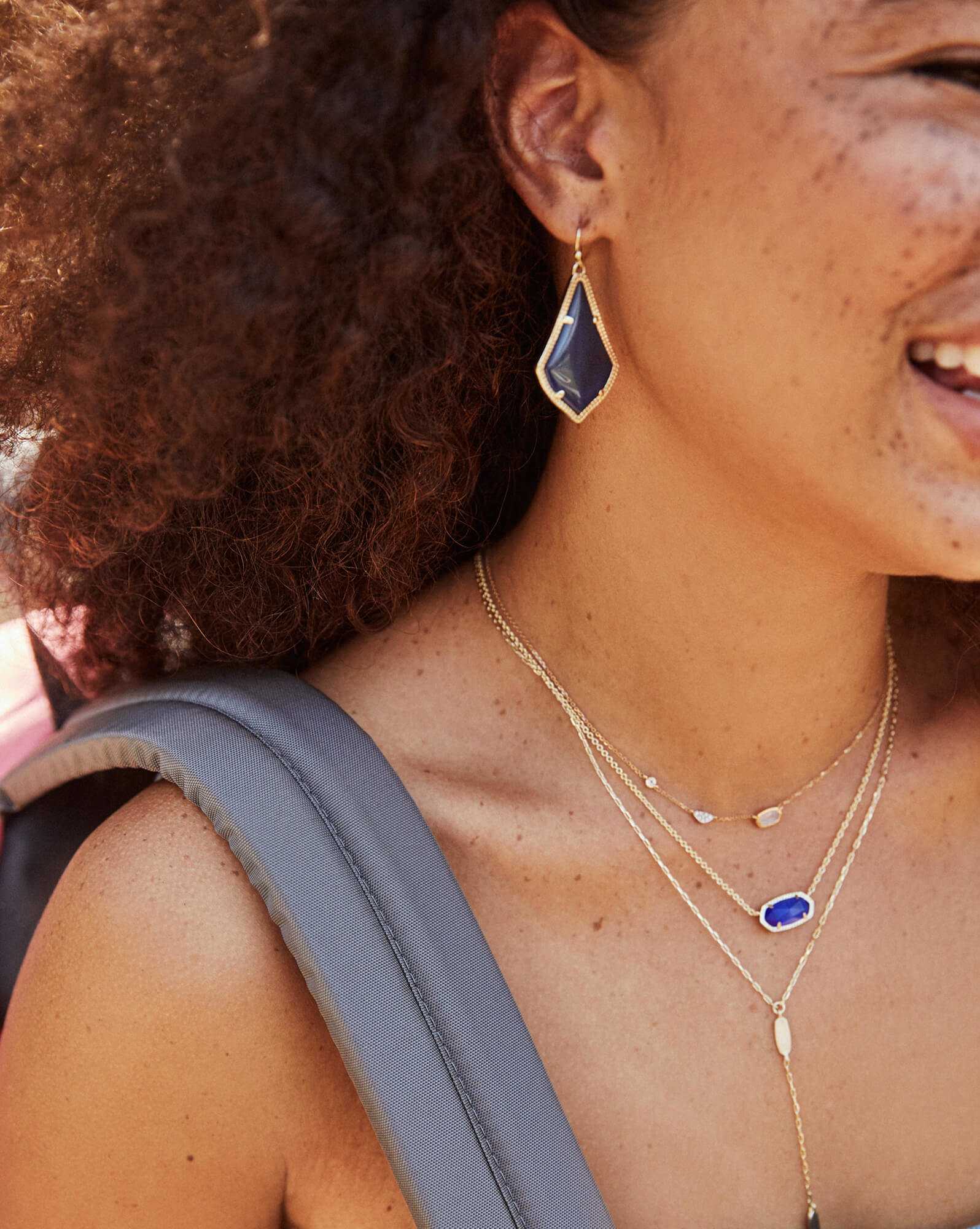 Alex Drop Earrings in Silver