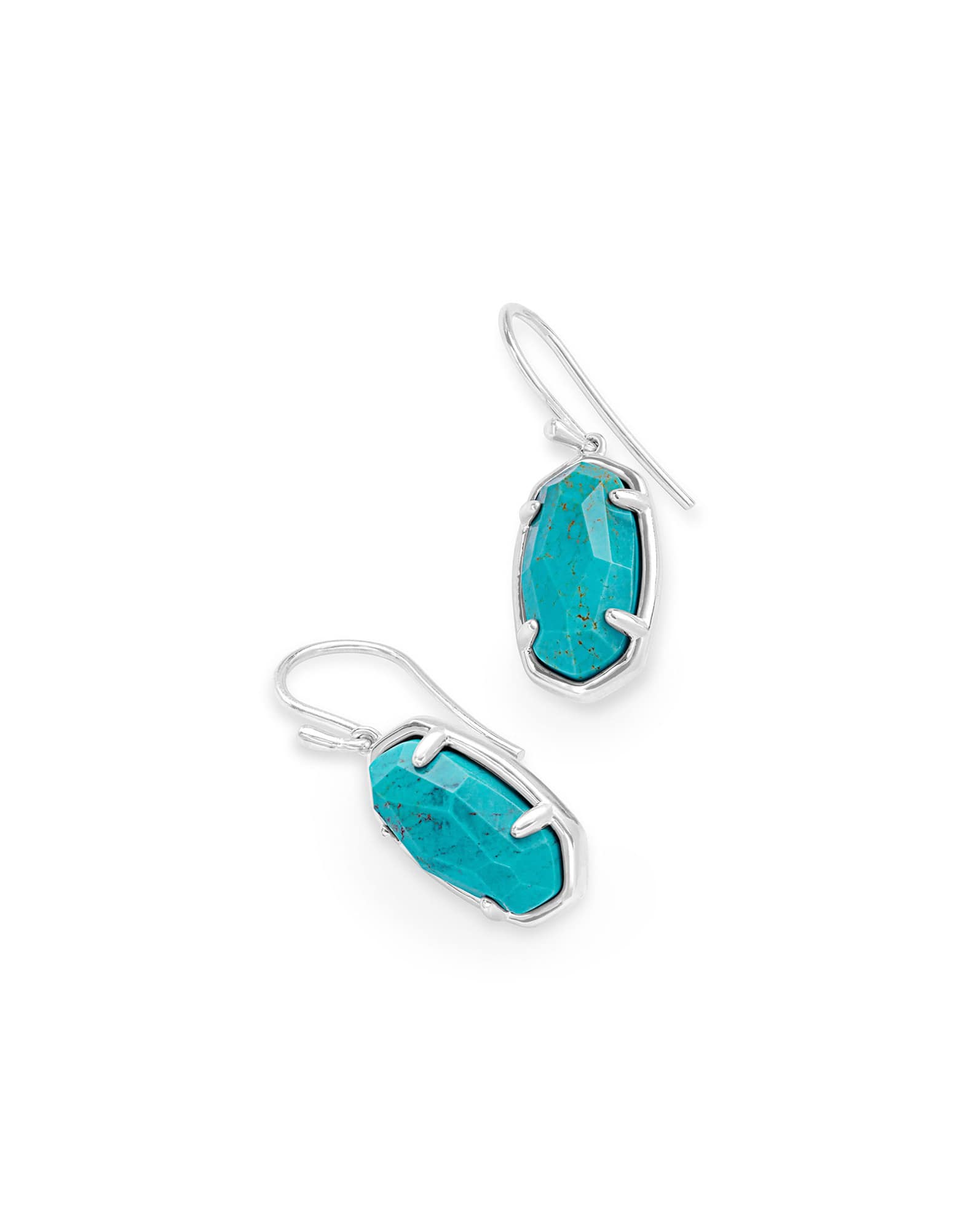 Lee Sterling Silver Drop Earrings in Turquoise