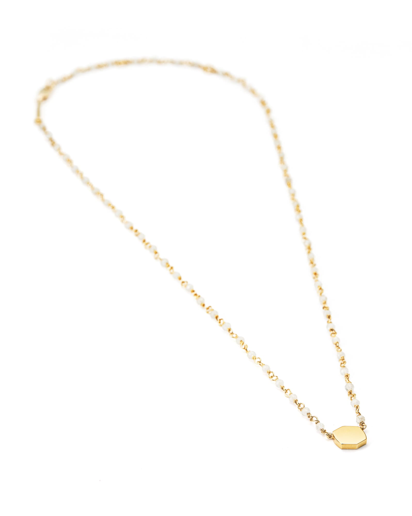 Davis Beaded Delicate Pendant Necklace