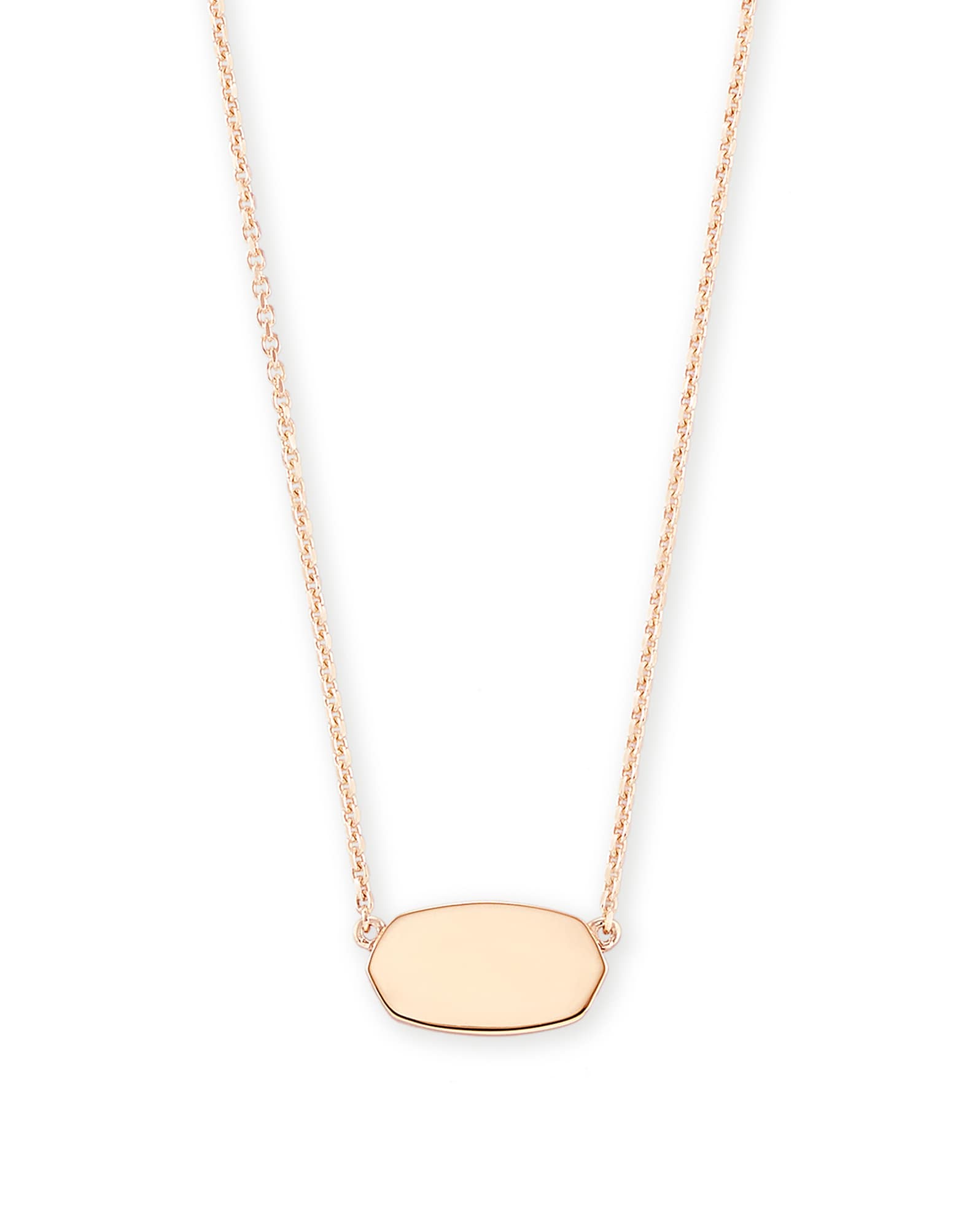 Elisa Pendant Necklace in 18k Rose Gold Vermeil