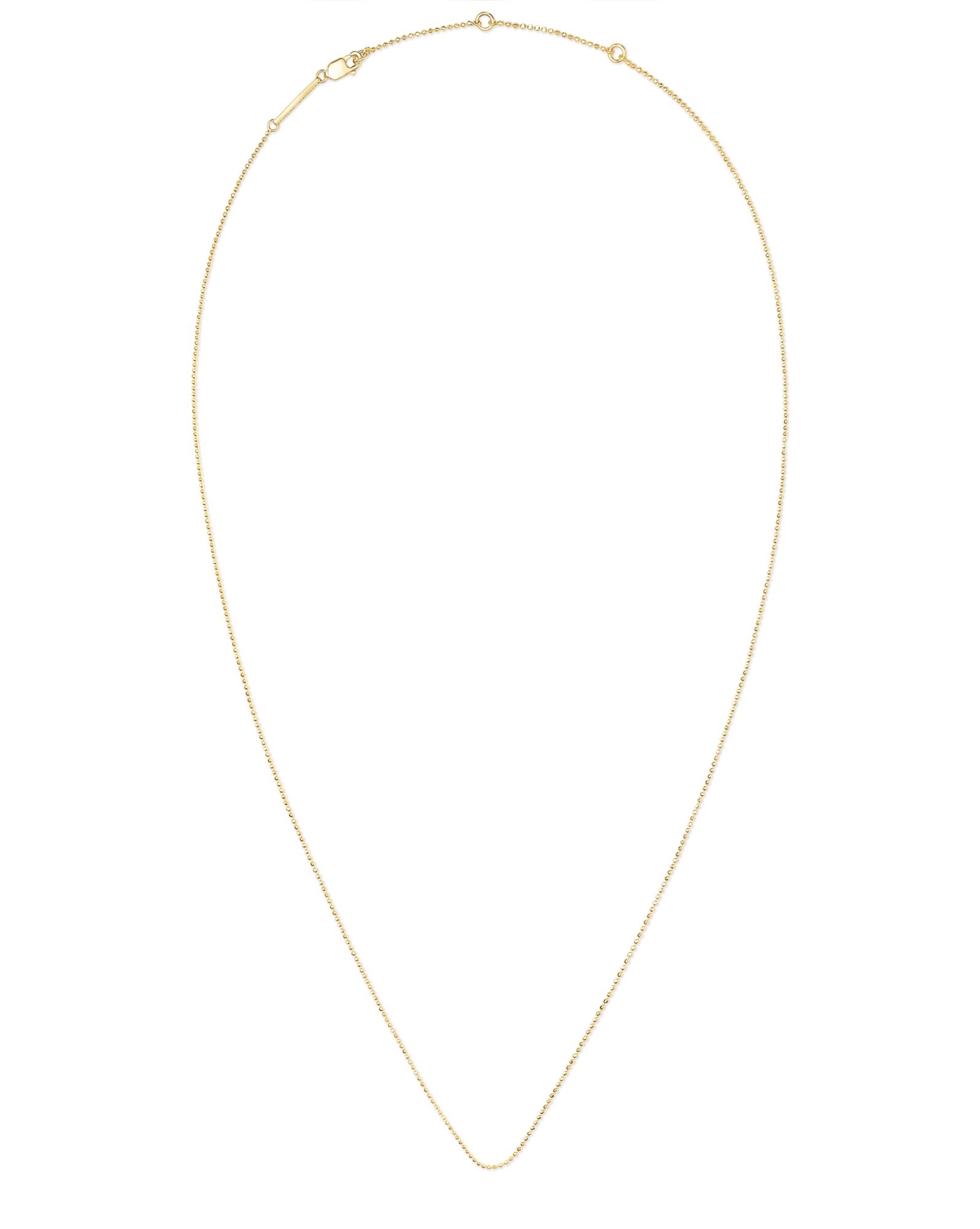 22 Inch Ball Chain Necklace in 18k Gold Vermeil