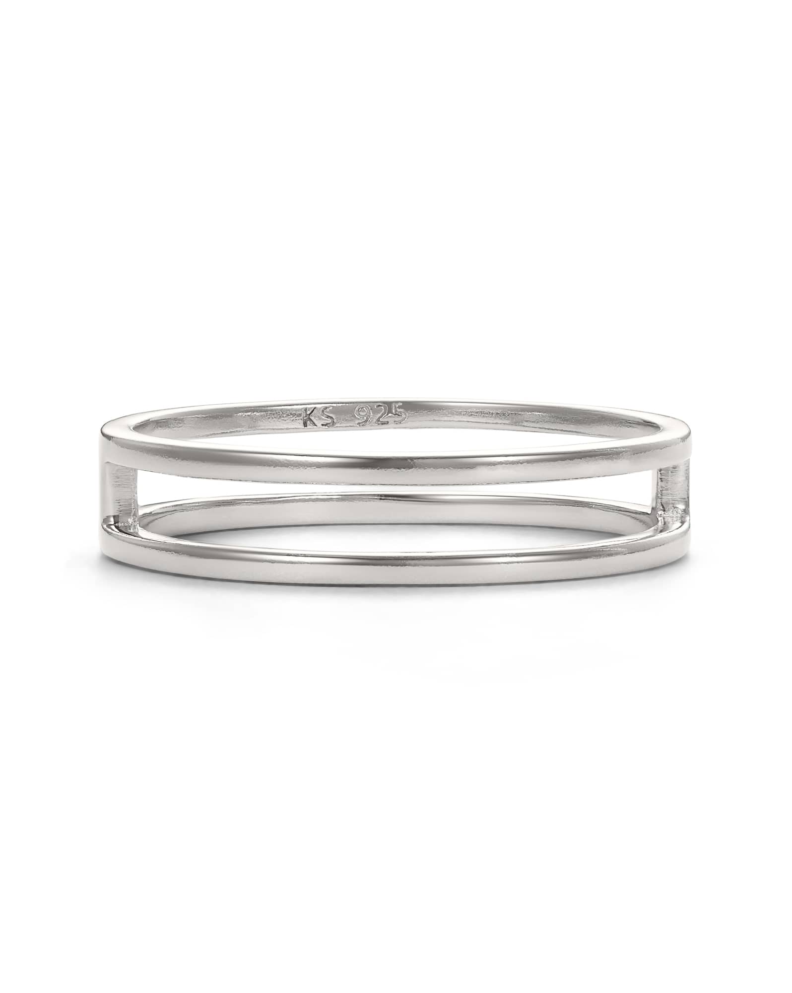 Bennett Double Ring in Sterling Silver