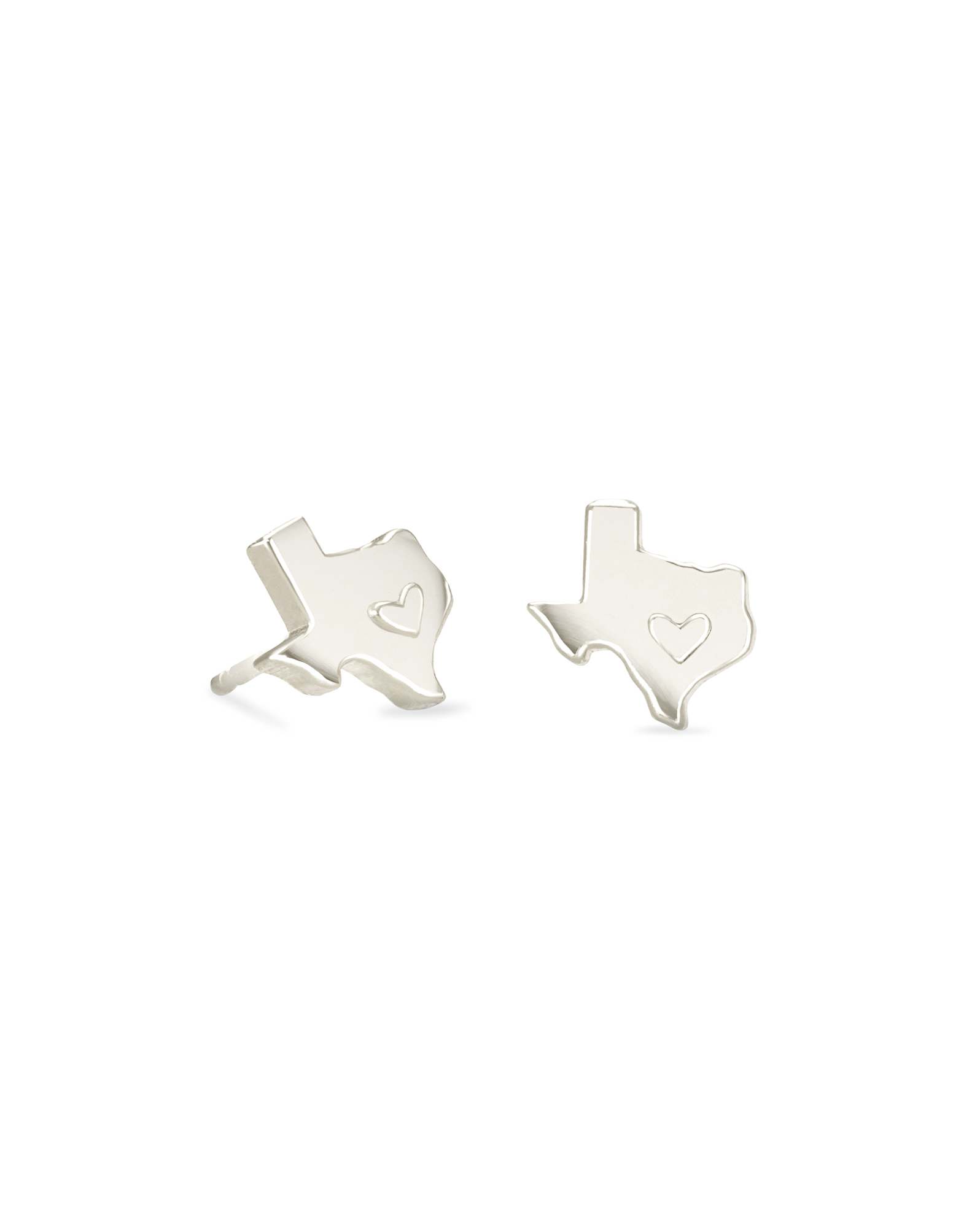 Texas Stud Earrings in Sterling Silver