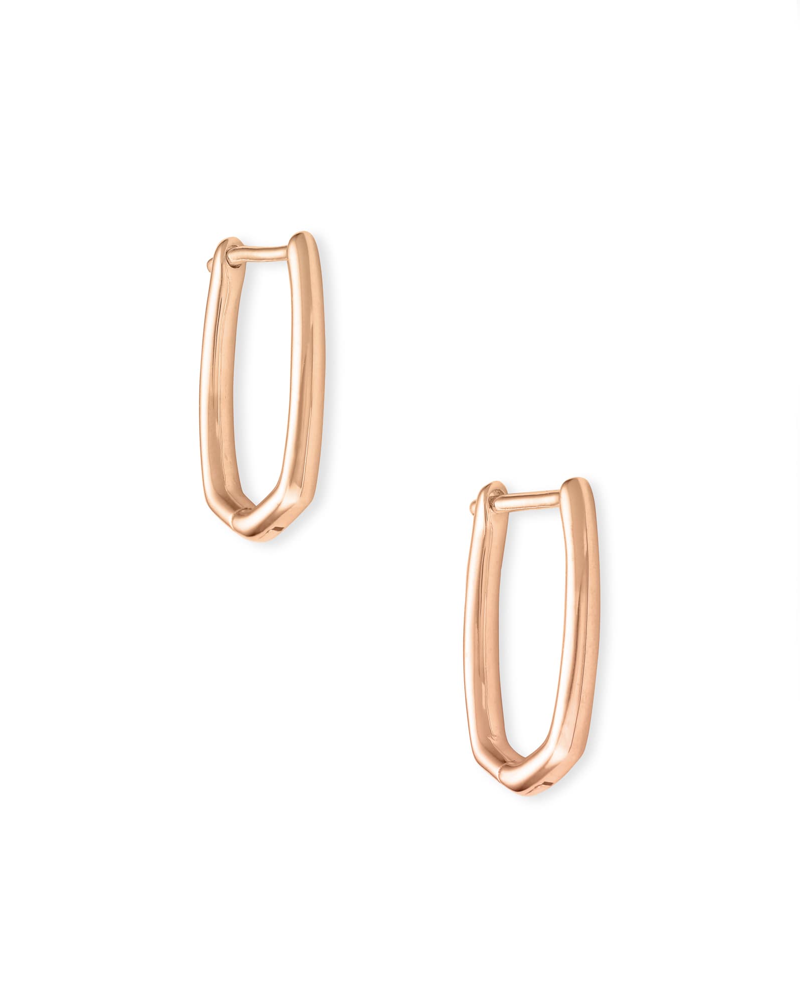 Ellen Huggie Earrings in 18k Rose Gold Vermeil