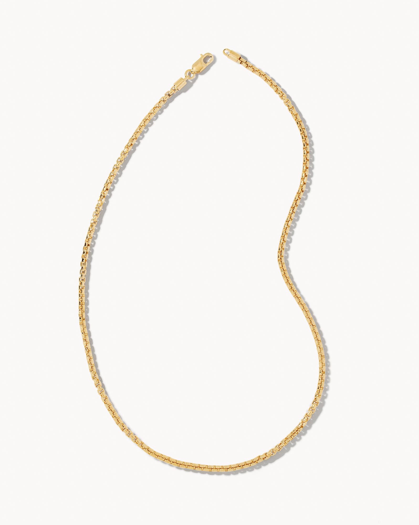 Beck Round Box Chain Necklace
