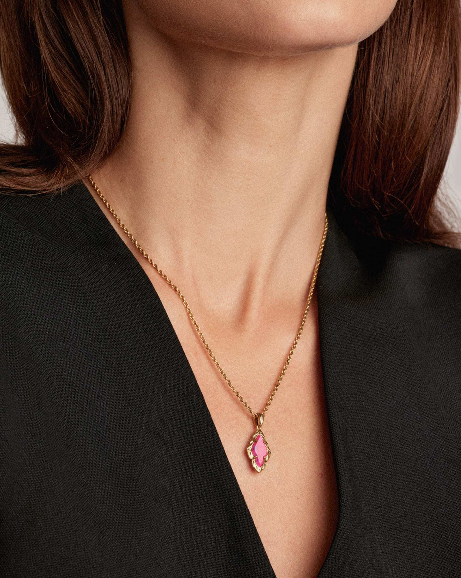 Adeline Vintage Gold Short Pendant Necklace