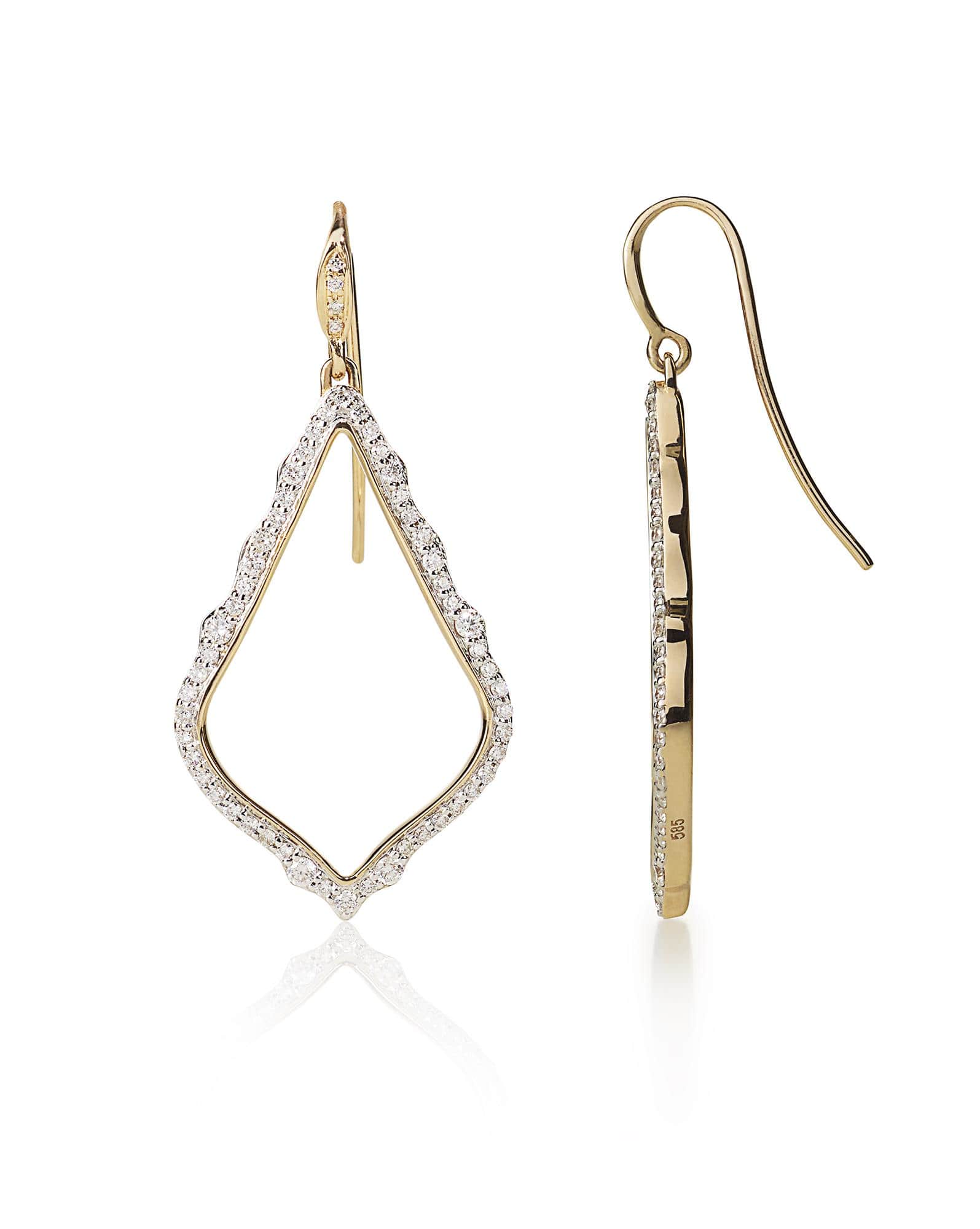 Sophia Pave Diamond Drop Earrings
