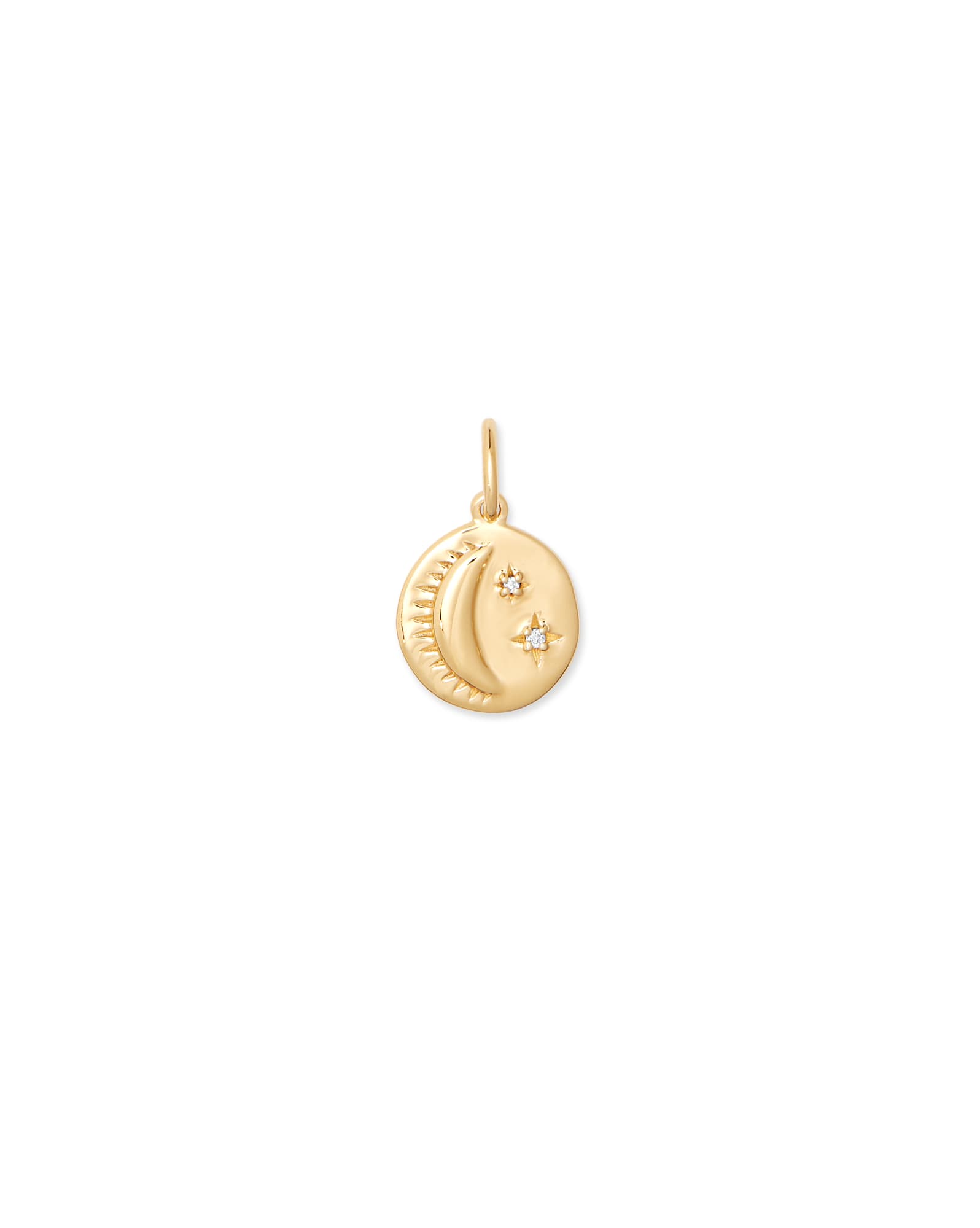 Celestial Coin Charm in 18k Gold Vermeil