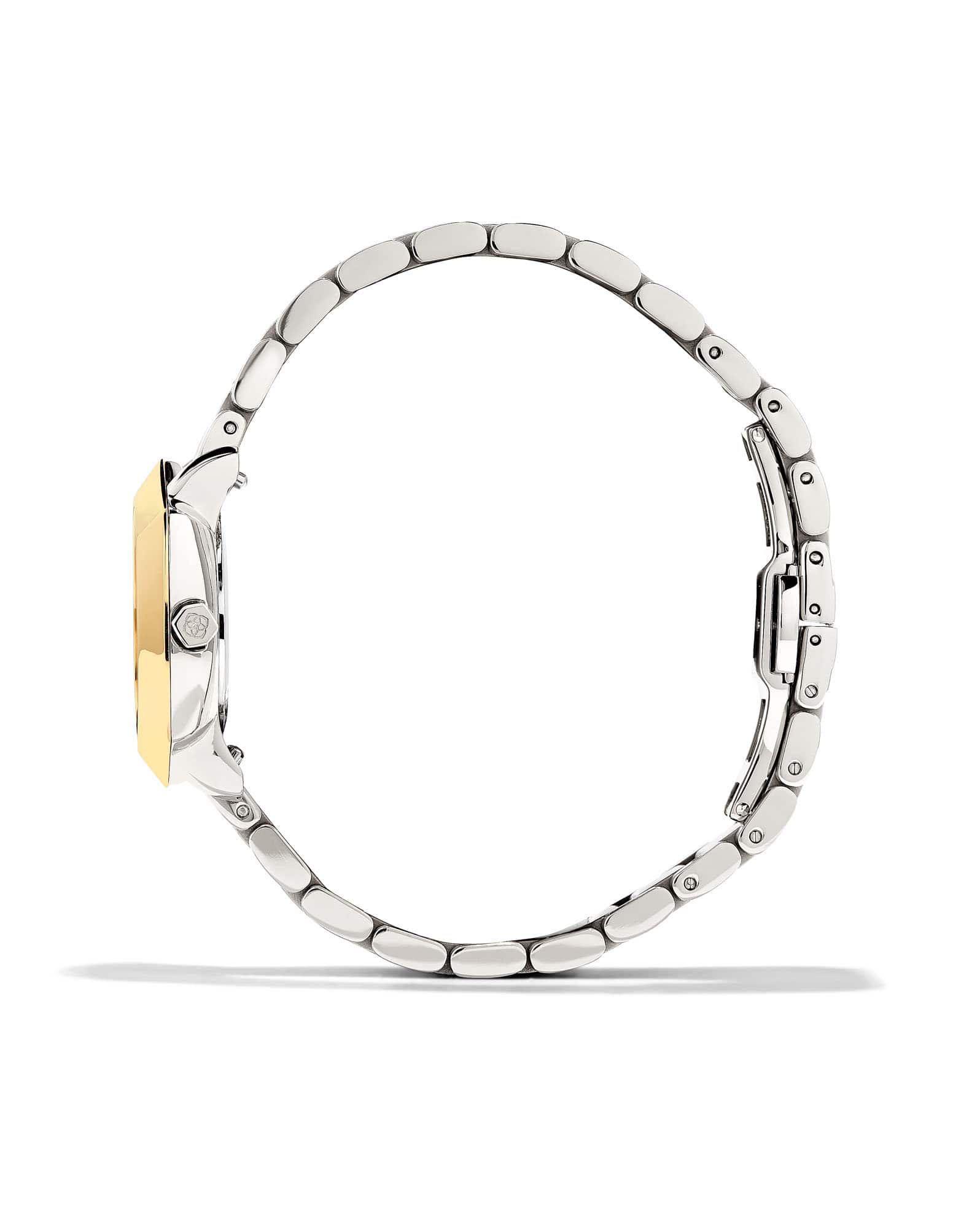 Dira Two Tone Stainless Steel 28mm Watch in Abalone