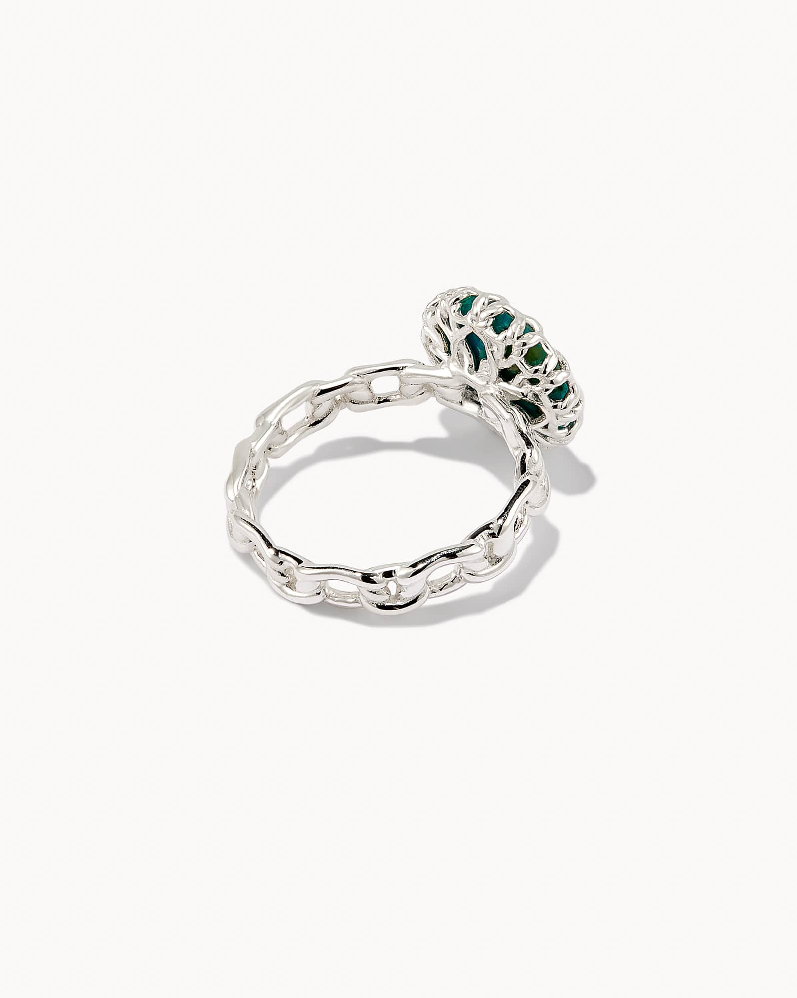 Jane Sterling Silver Cocktail Ring in Turquoise
