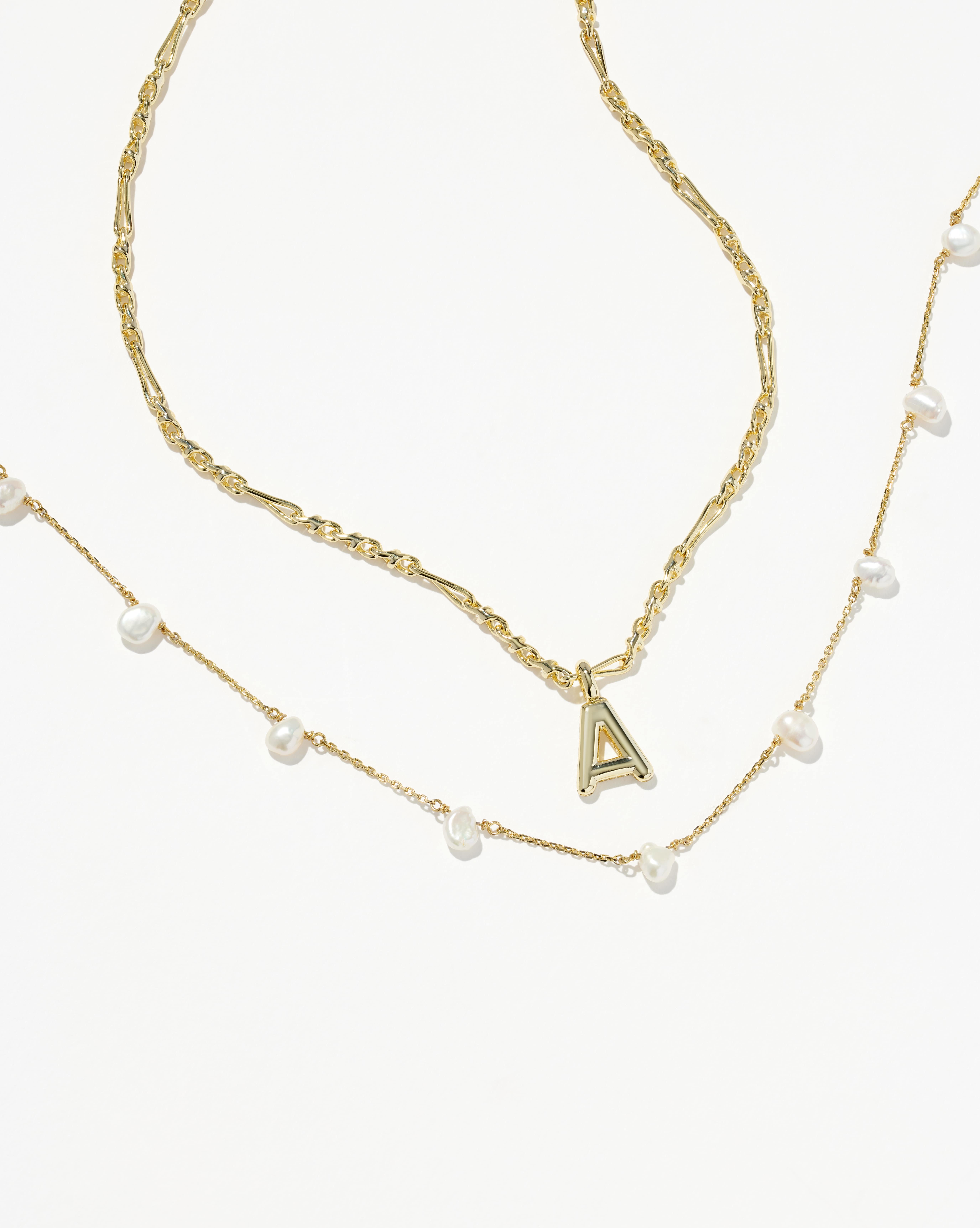New Letter Core Necklace Set, , large