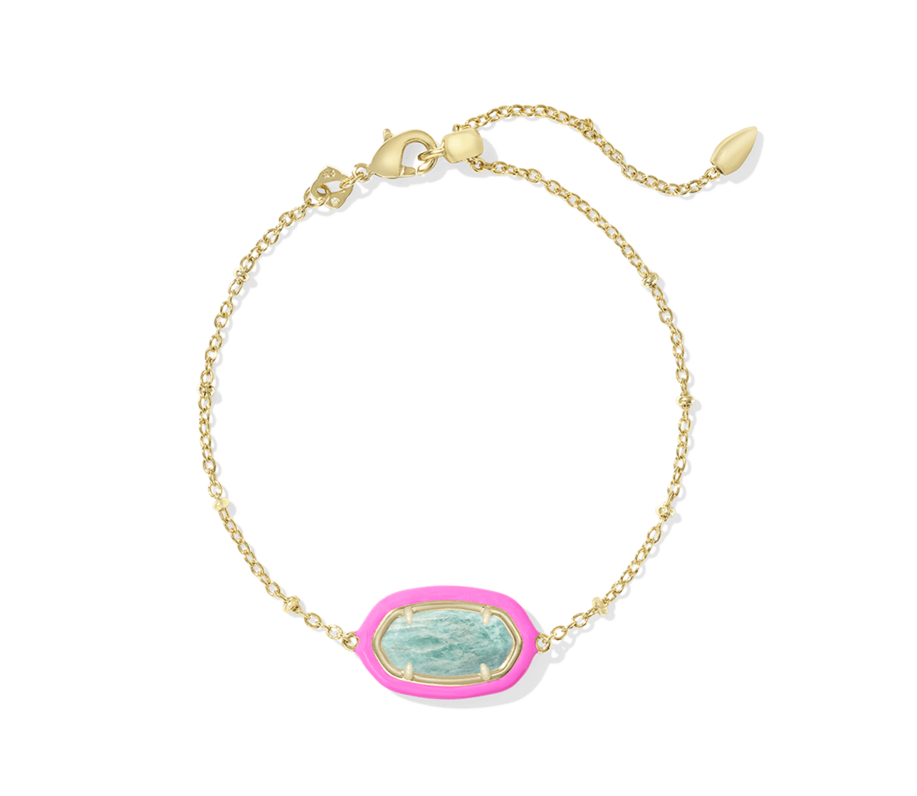 Kendra Scott Elaina Enamel Frame Delicate Chain Bracelet