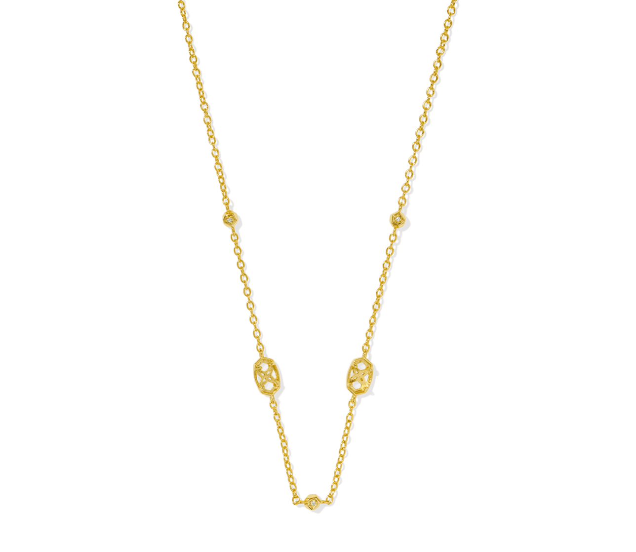 Kendra Scott Emilie Two Stone Strand Necklace