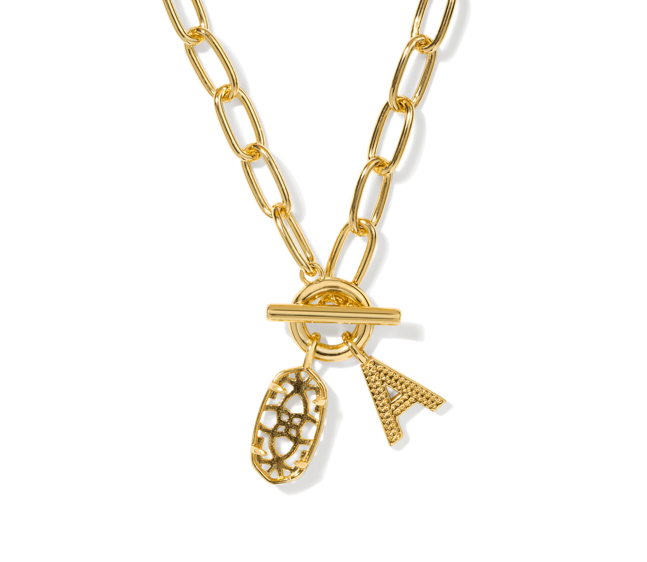 Kendra Scott Ellie Letter Link & Chain Necklace