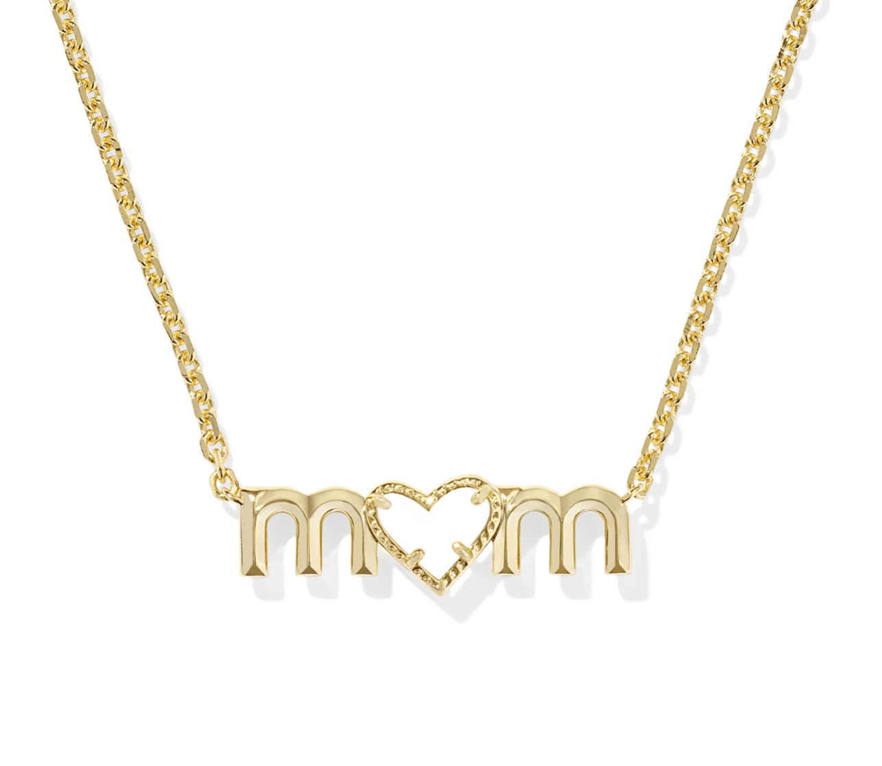 Kendra Scott Ari Heart Mom Pendant Necklace