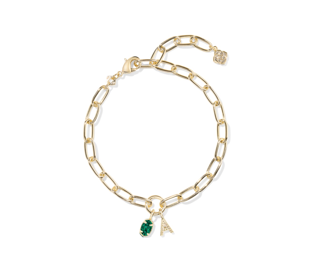 Kendra Scott Emilie Letter Chain Bracelet