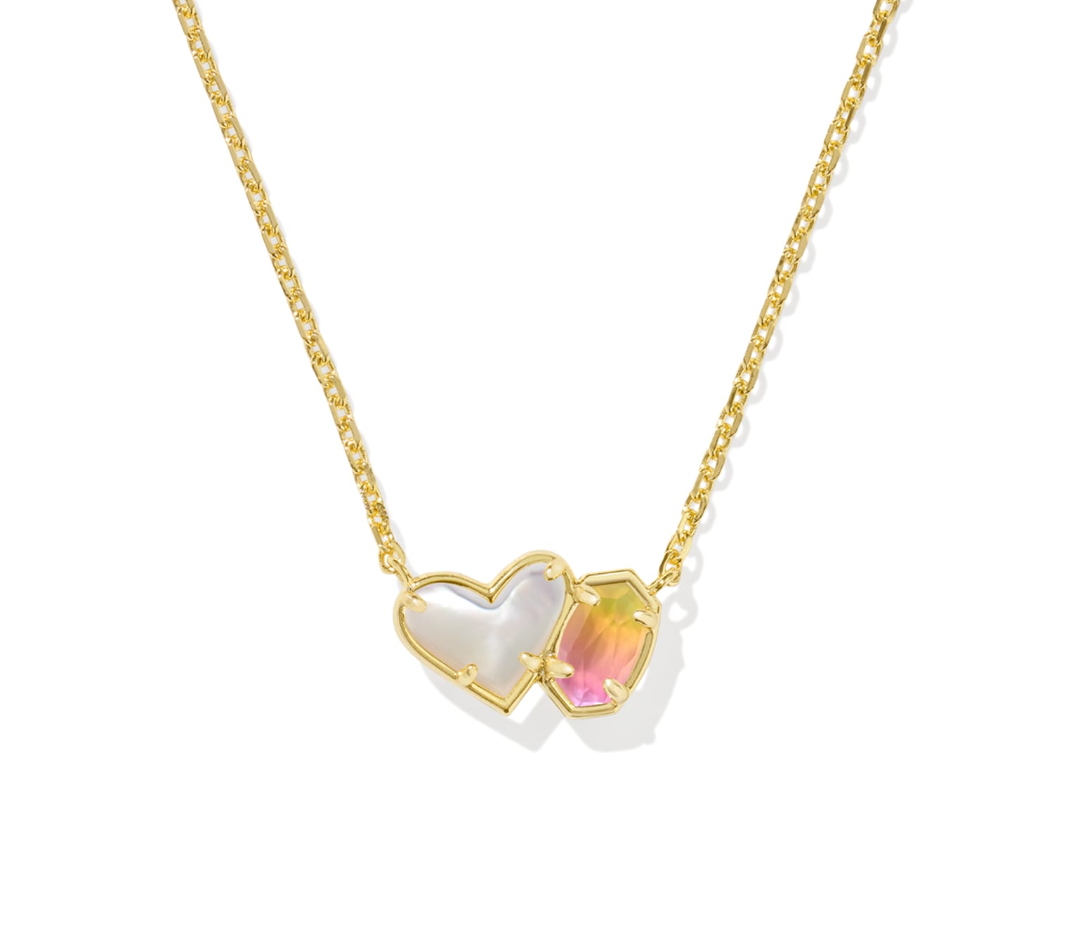 Ari Heart and Emilie Short Pendant Necklace