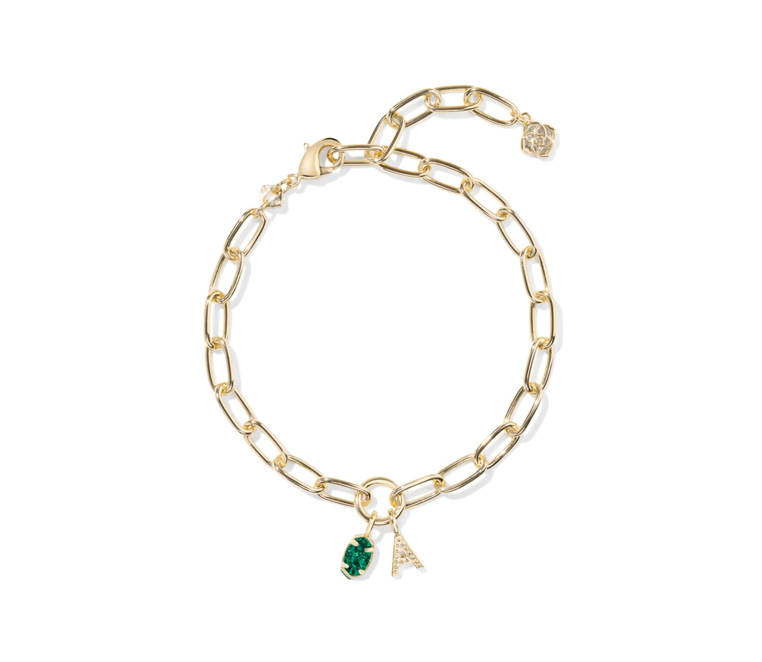 Emilie Letter Chain Bracelet