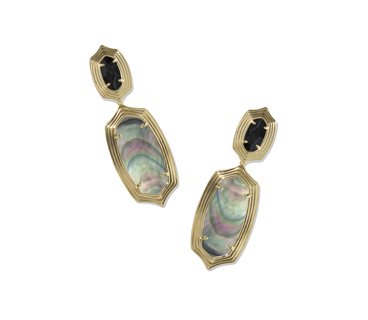 Elle Stepped Frame Statement Earrings
